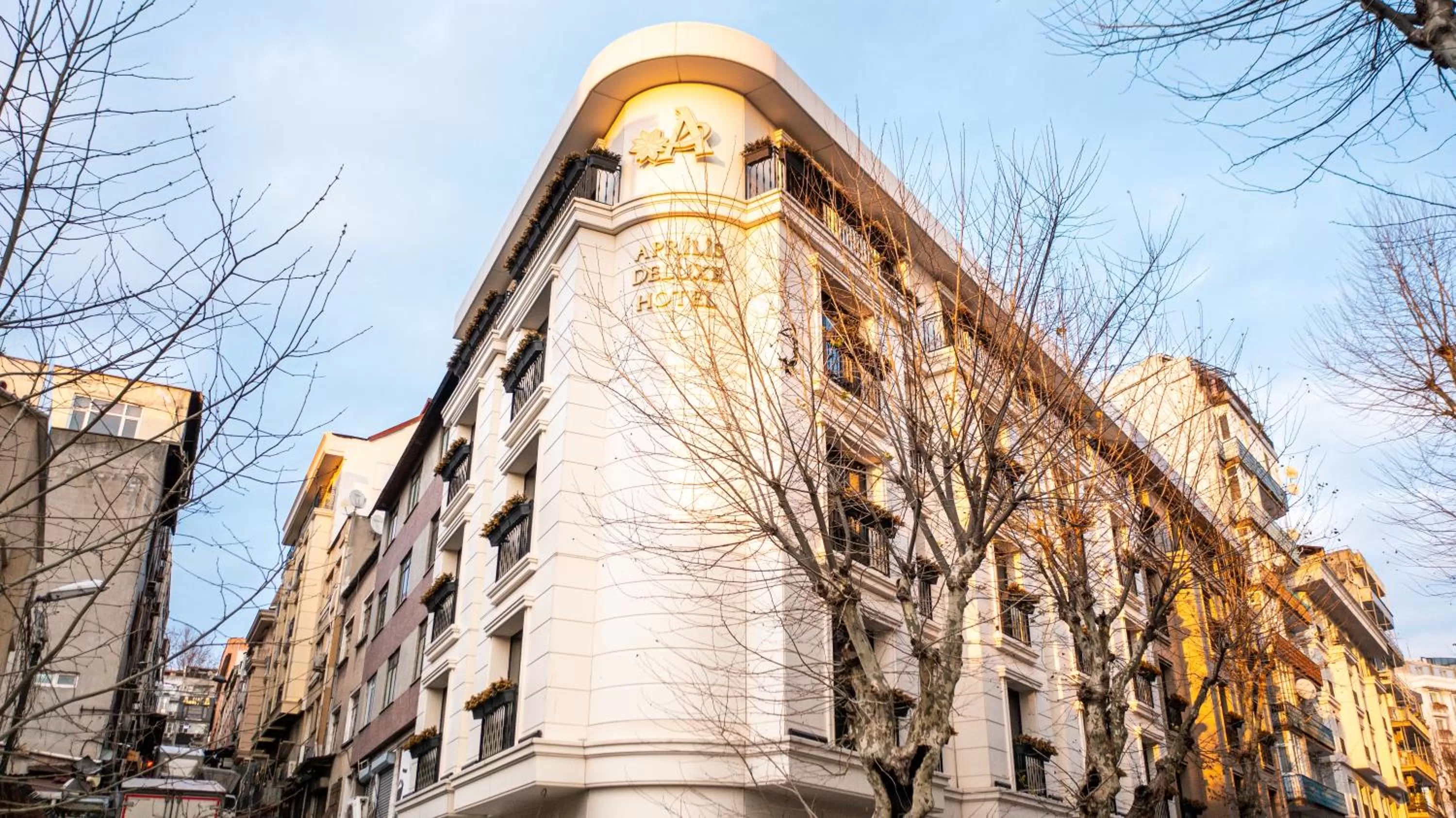 Property building in Aprilis Deluxe Hotel