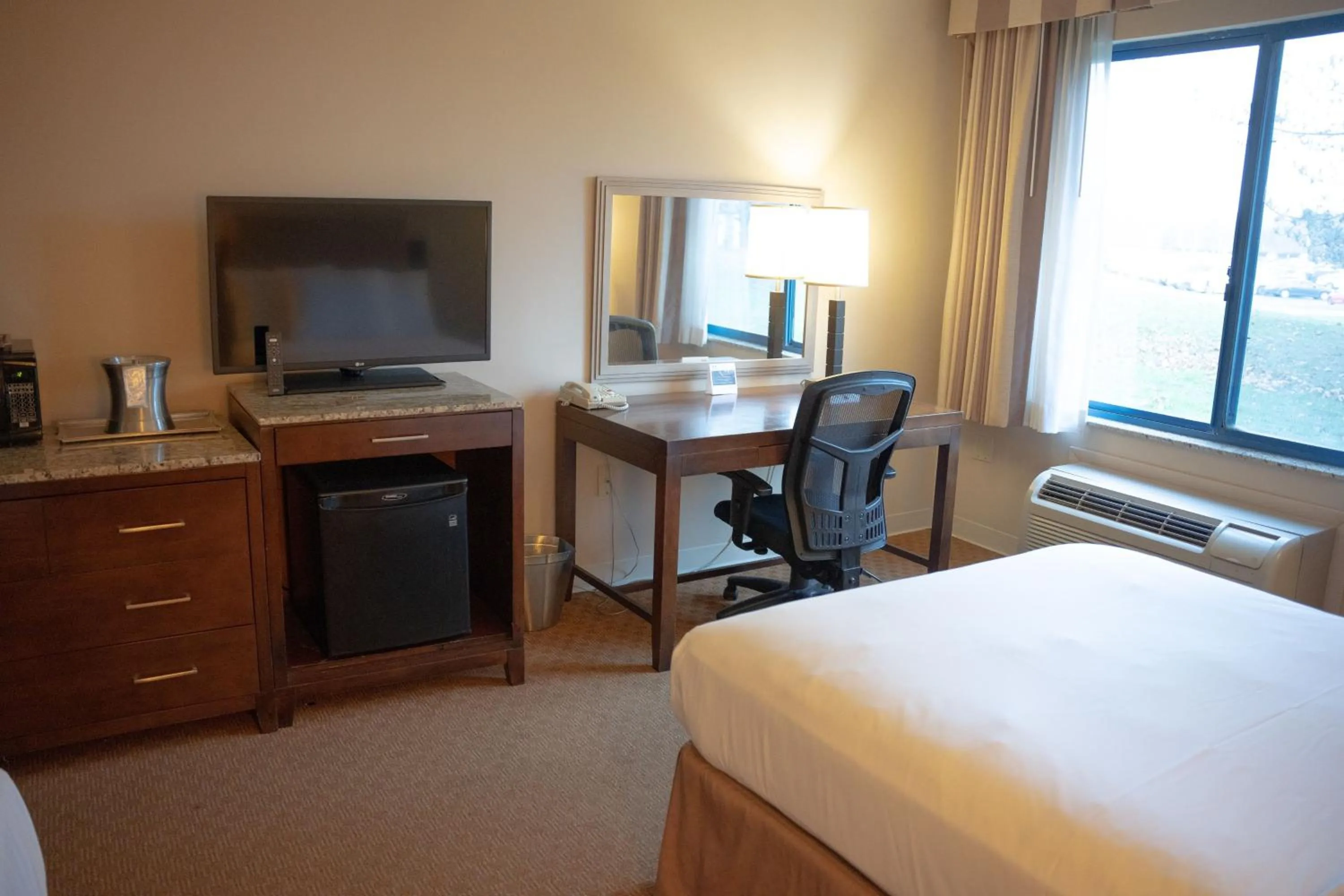 Standard King Room with Roll-in Shower - Mobility and Hearing Accessible in Delta Hotels by Marriott Toledo