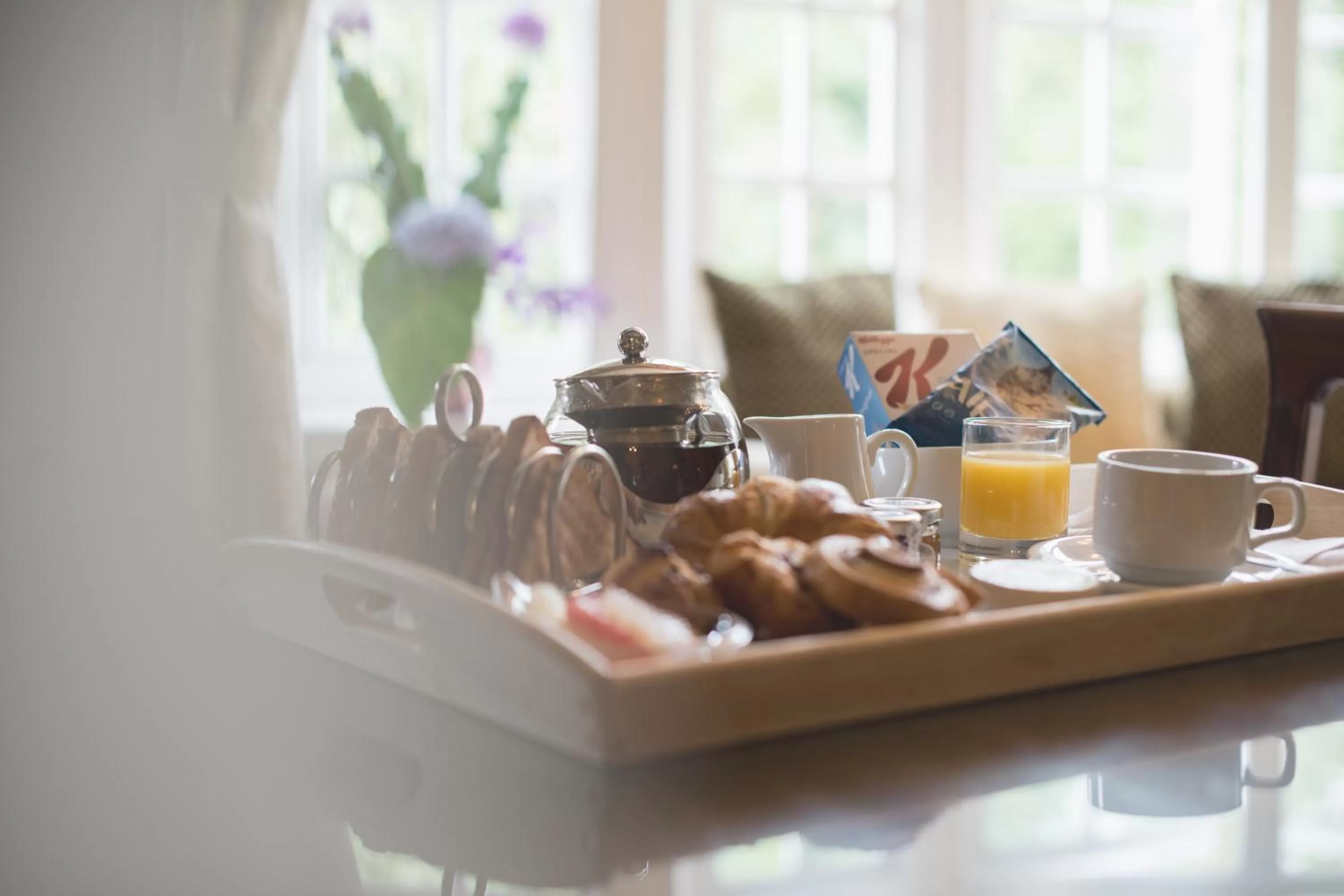 Continental breakfast in Mere Court Hotel