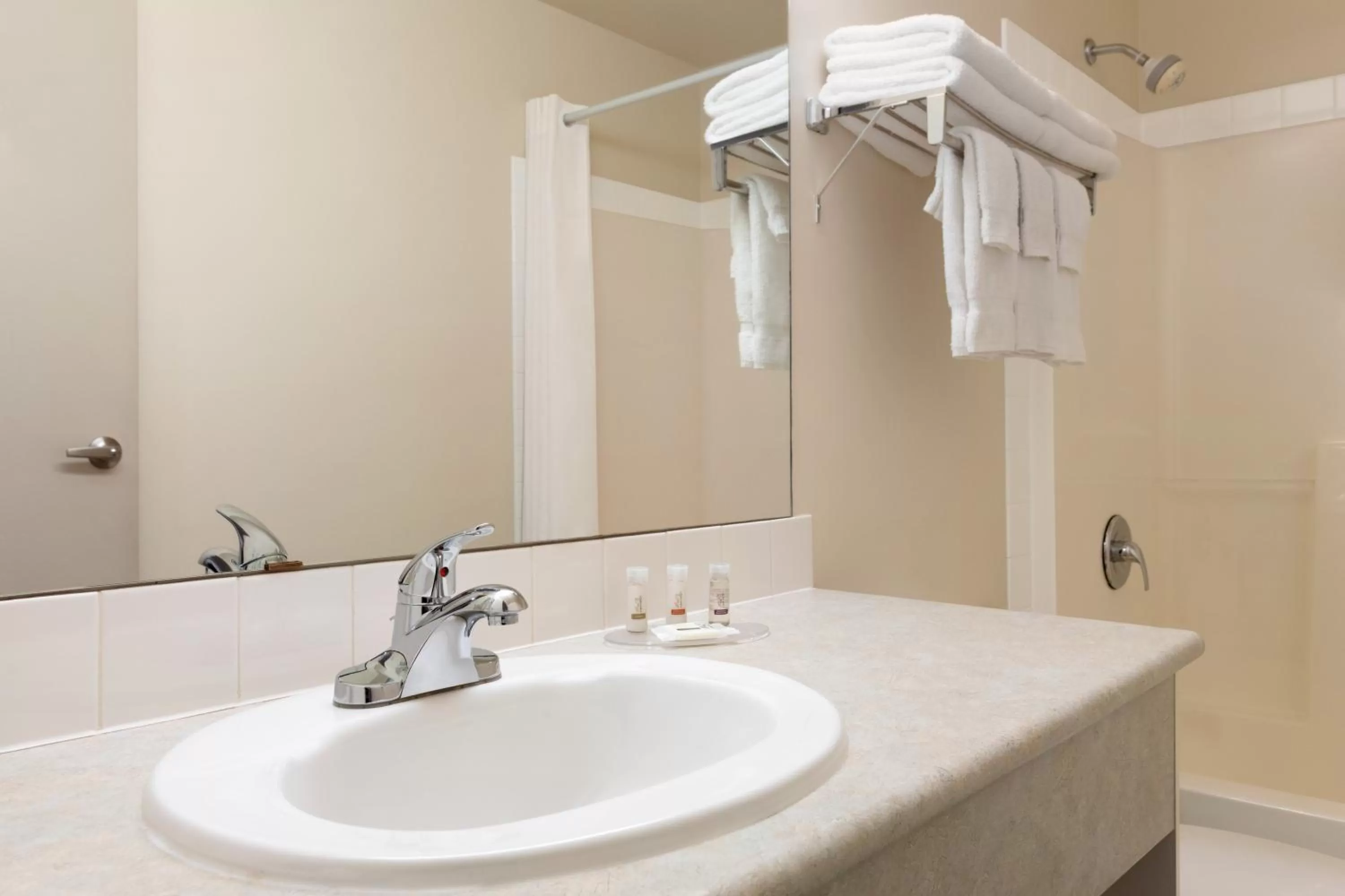 Shower in Days Inn by Wyndham Steinbach