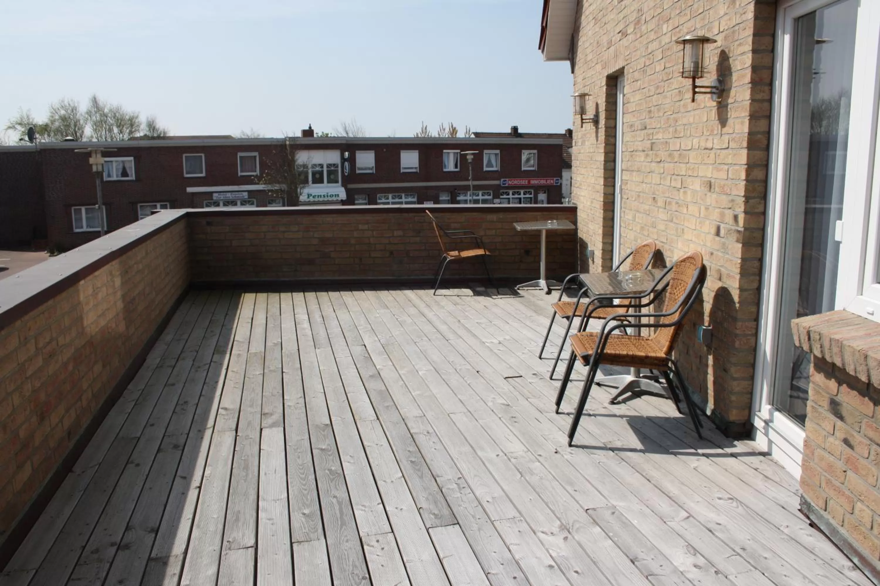 Balcony/Terrace in Hotel Pension Am Hafen
