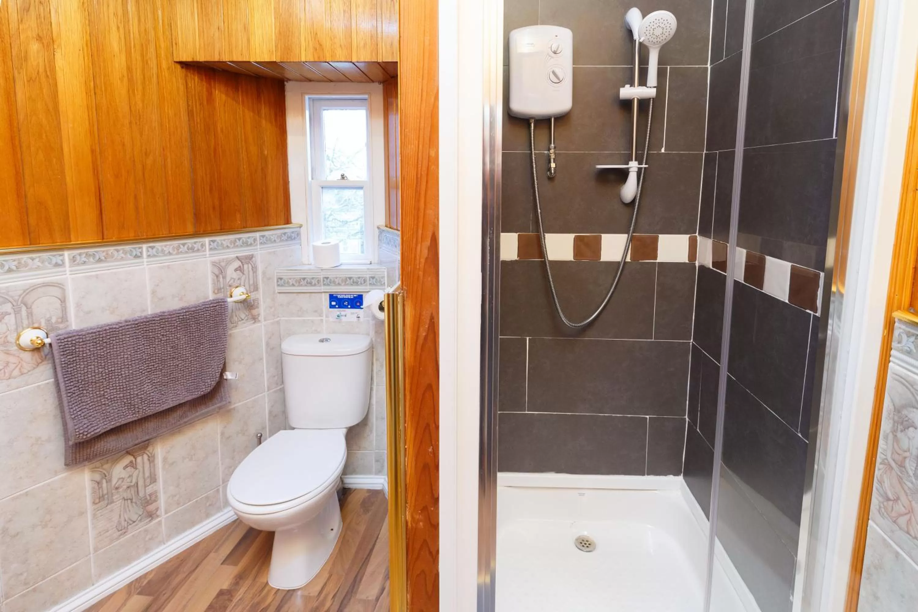 Shower in Castle Walk Bed & Breakfast