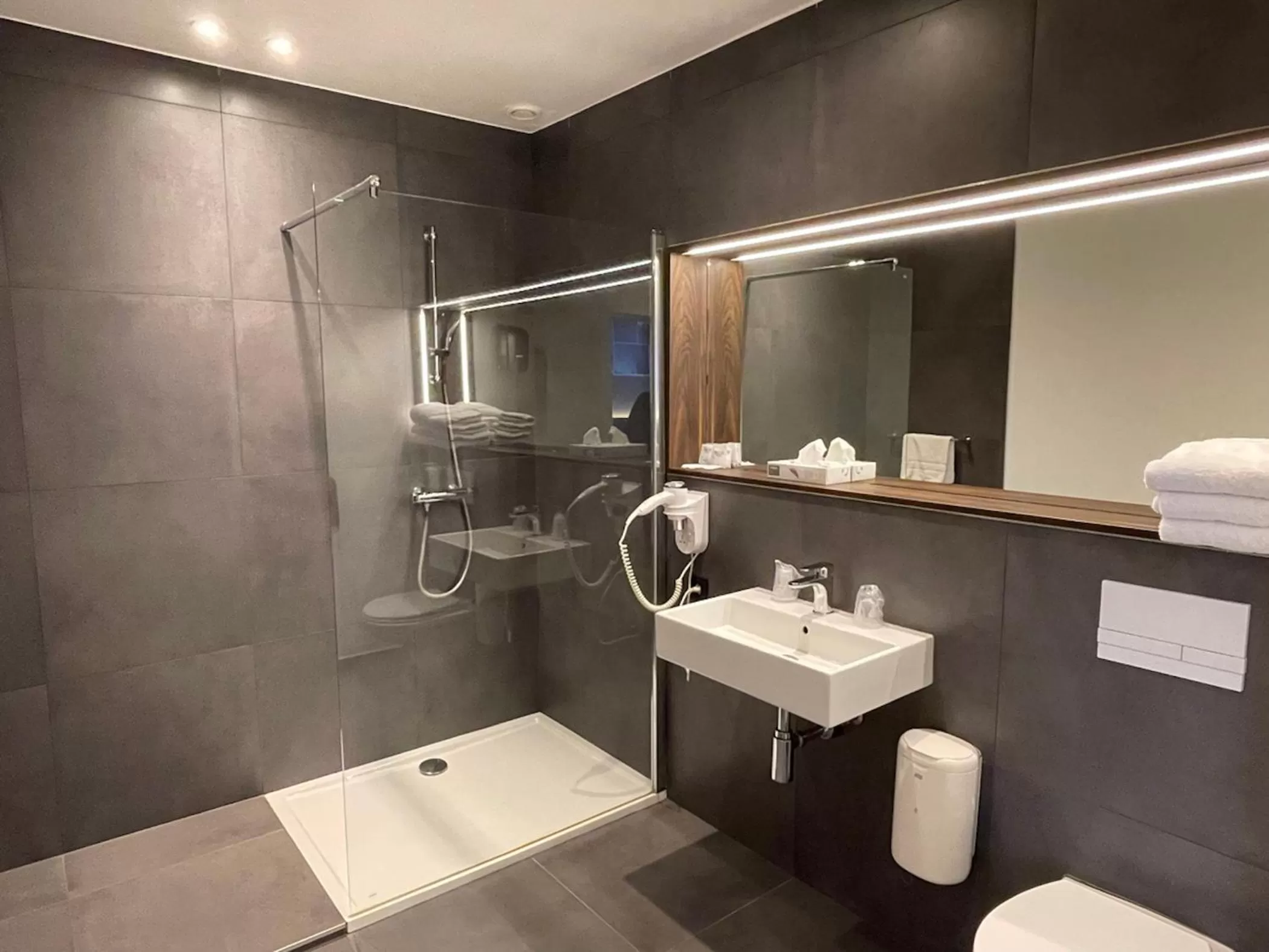 Shower in Hotel Elisabeth