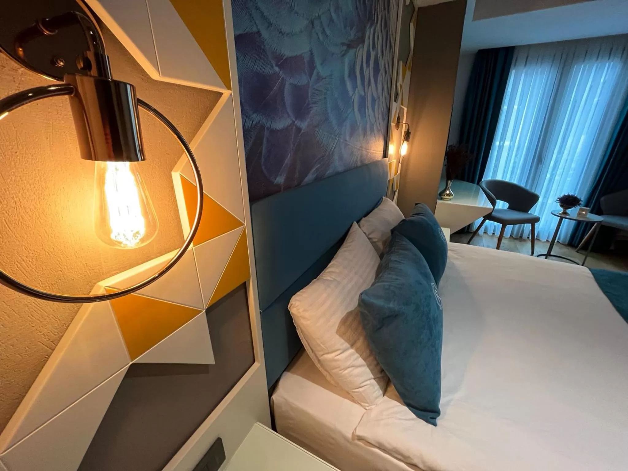 Bed in Royal Galata Hotel