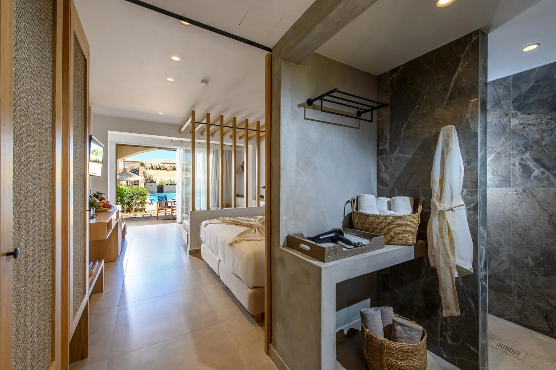 Bed in Stella Palace Aqua Park Resort