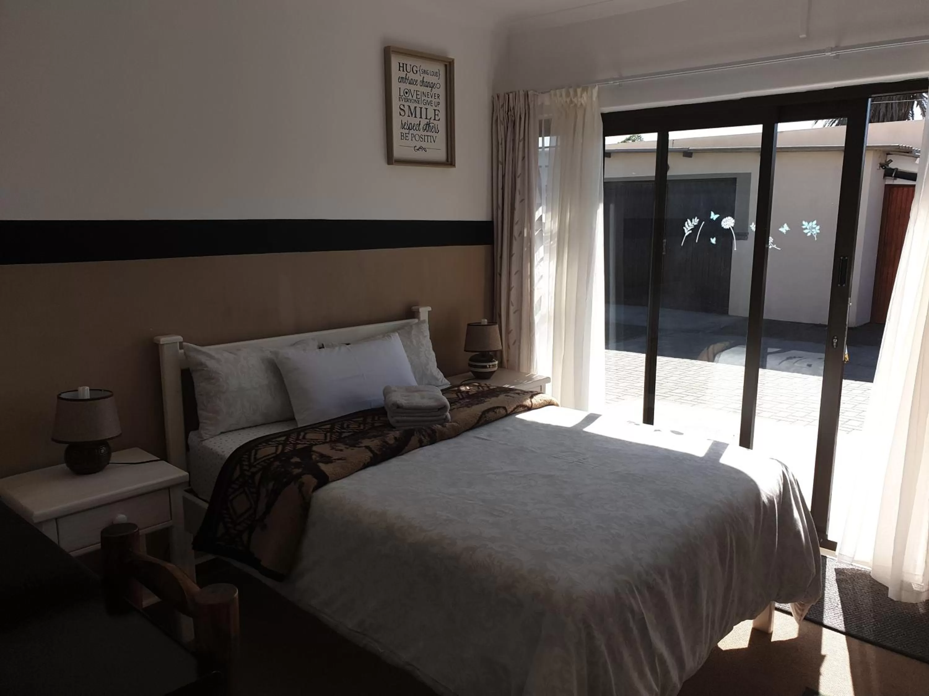 Bed in Sunflower Self-Catering