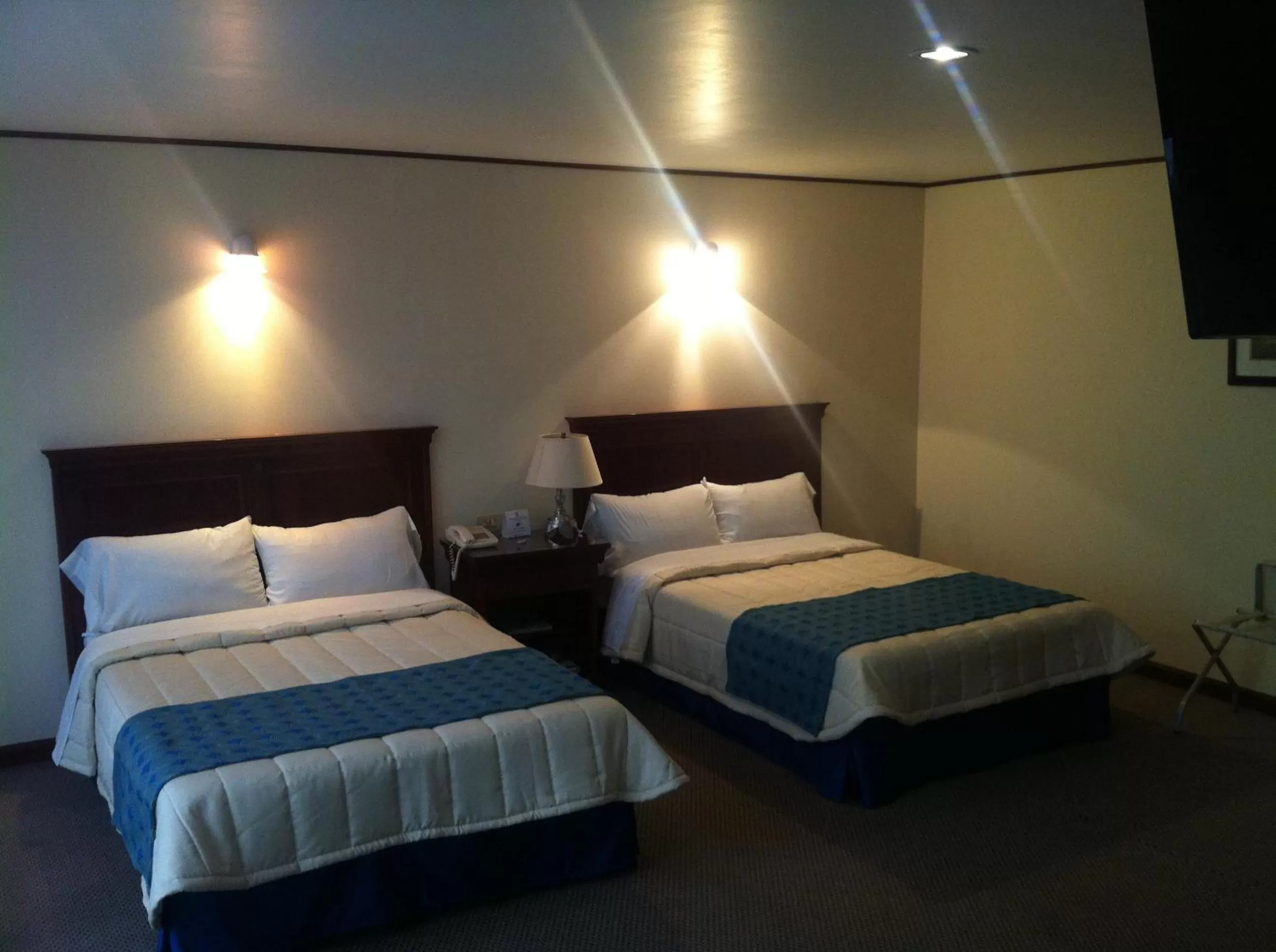 Bed in Hotel Tehuacan Plaza