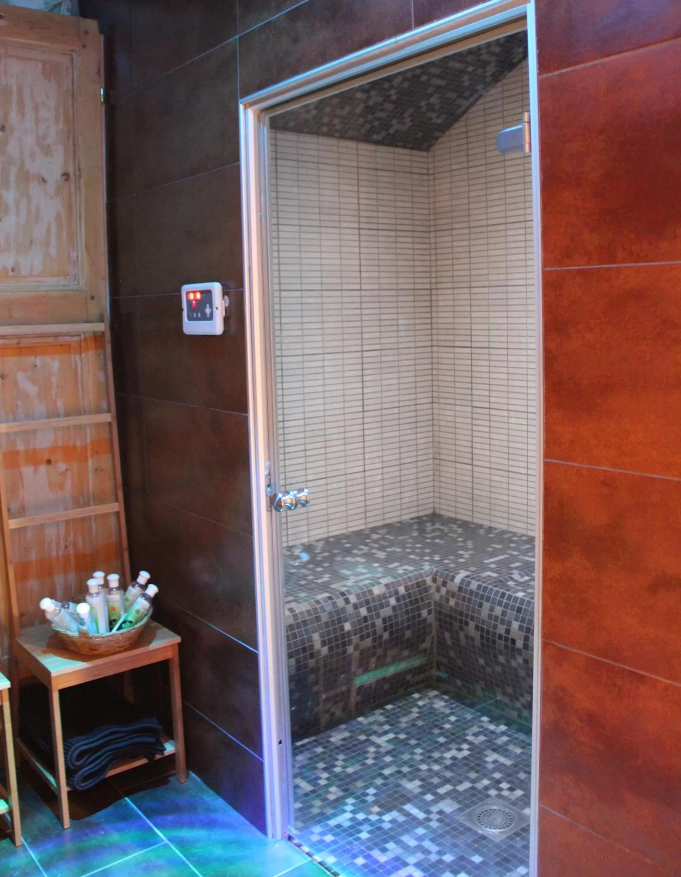Steam room in Château Besson
