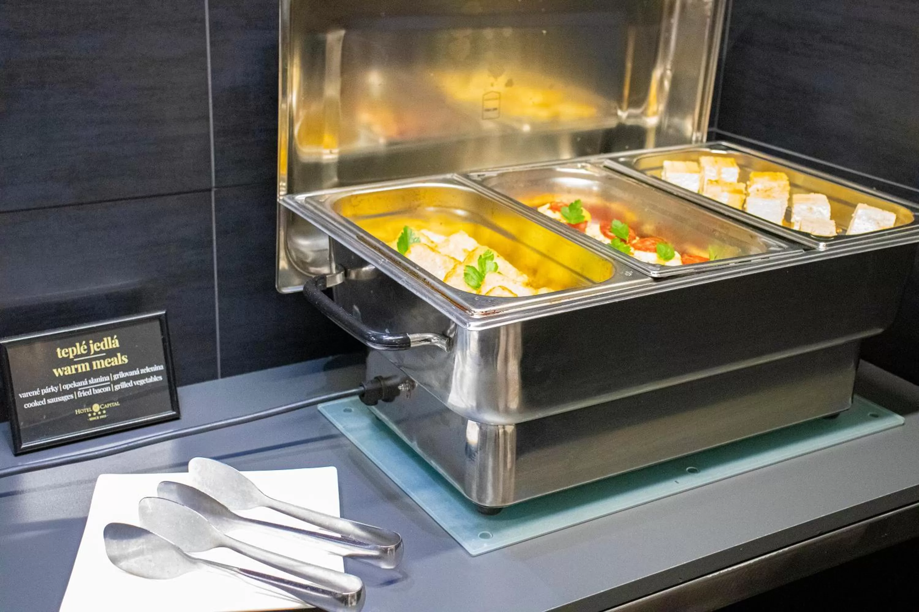 Food and drinks in Hotel Capital with private wellness