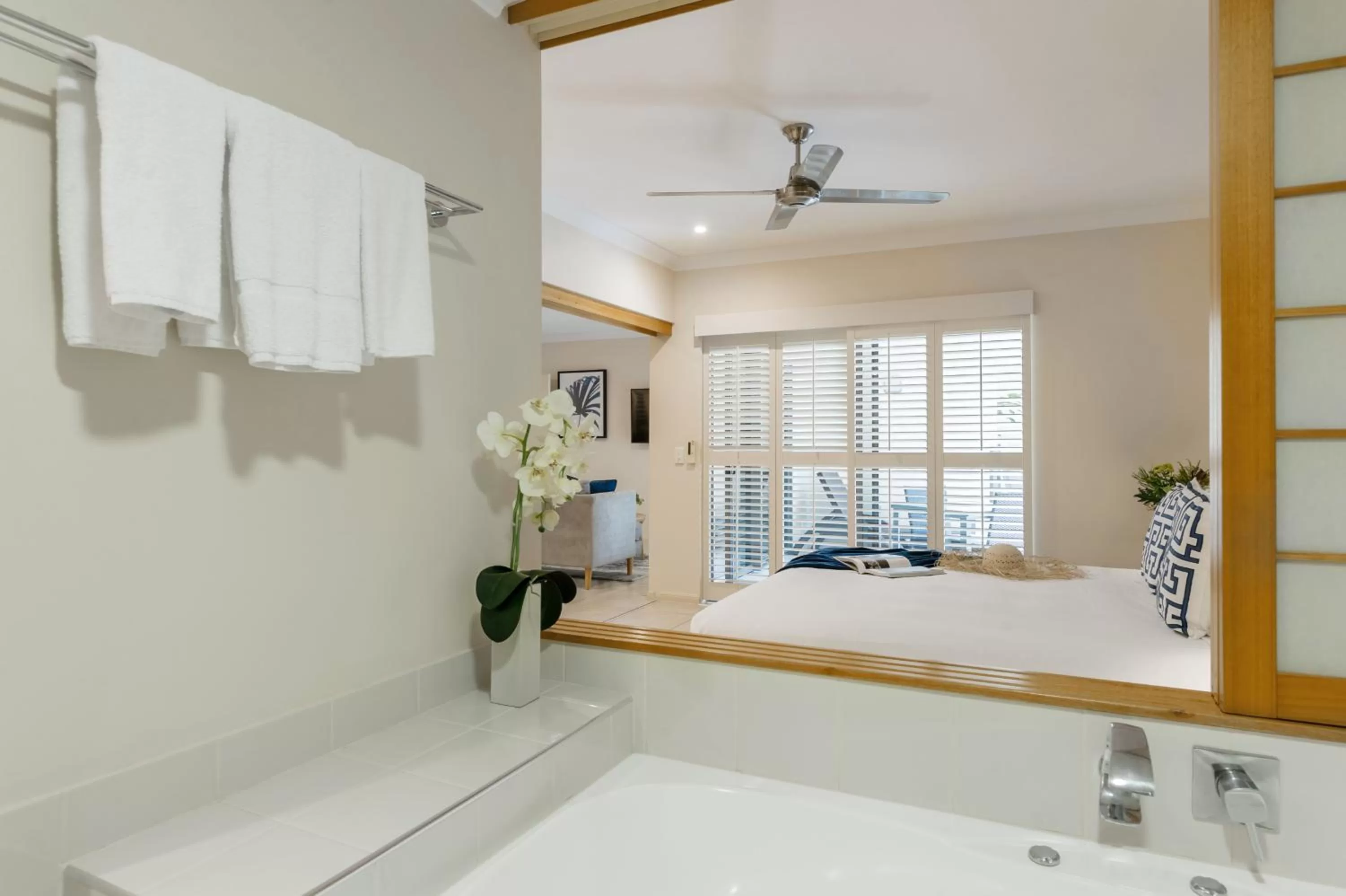 Bathroom, Bed in Shantara Resort Port Douglas - Adults Only Retreat
