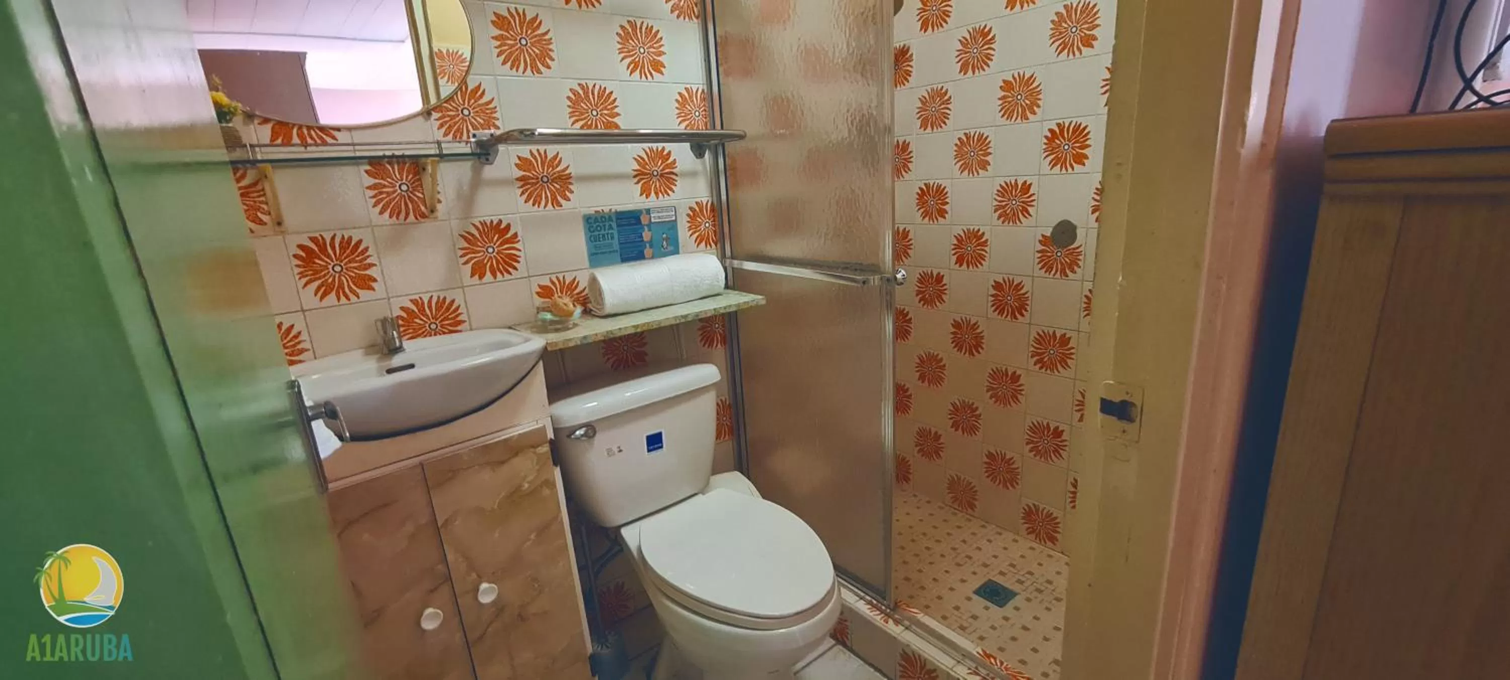 Bathroom in A1 Apartments Aruba