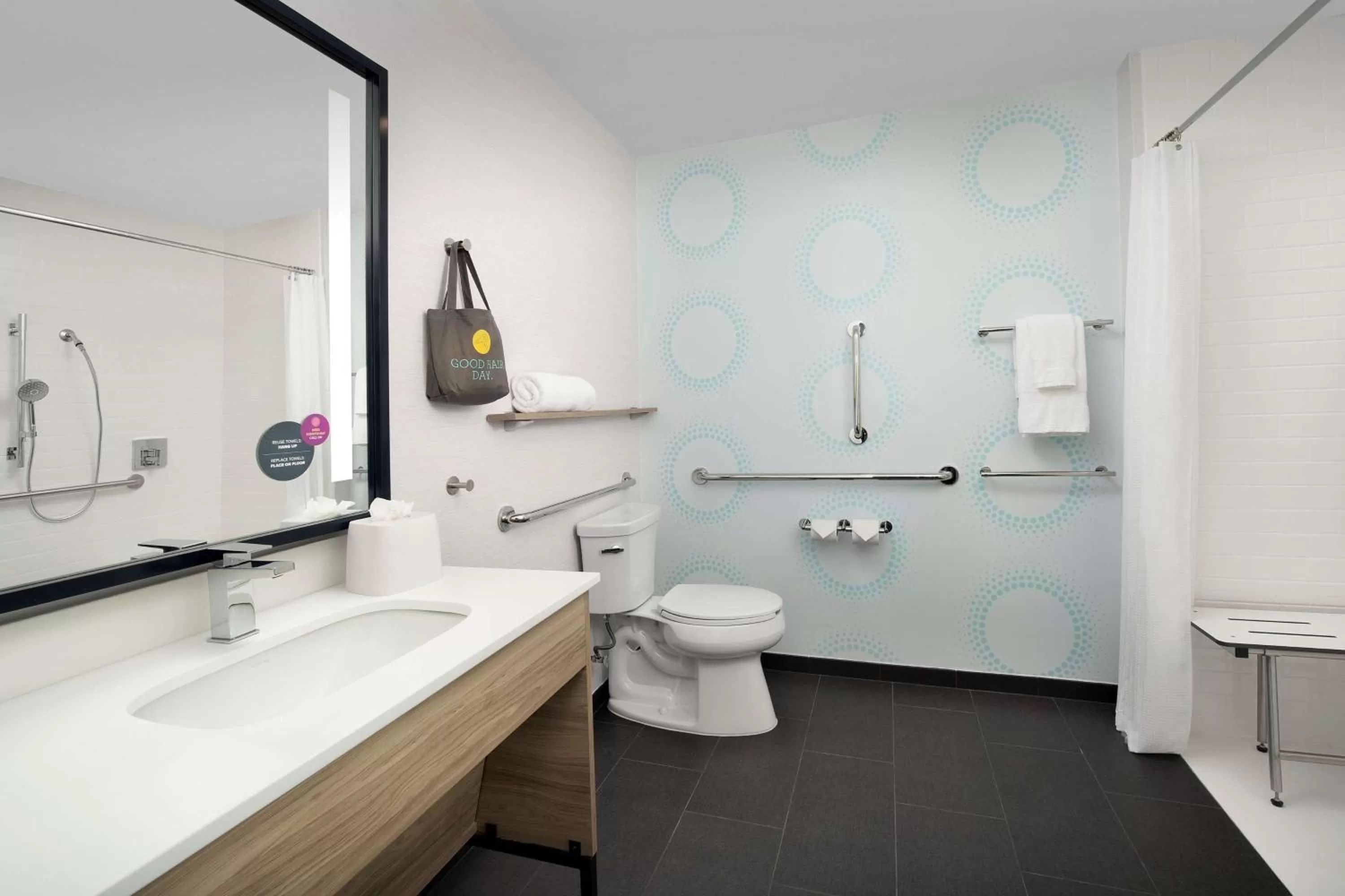 Bathroom in Tru By Hilton Charlotte Airport Lake Pointe