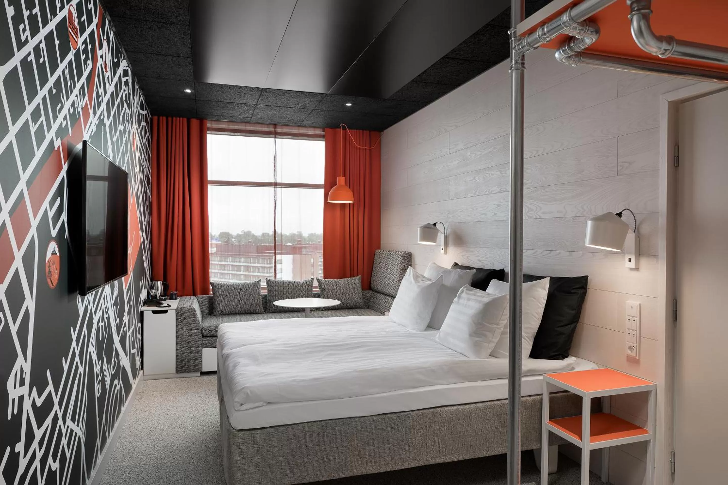 Seating area, Bed in Original Sokos Hotel Kupittaa