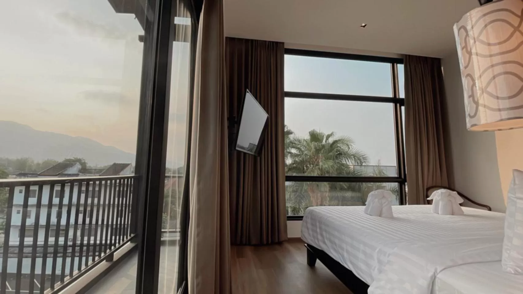 Natural landscape, Bed in Sareeviengping Hotel Chiangmai