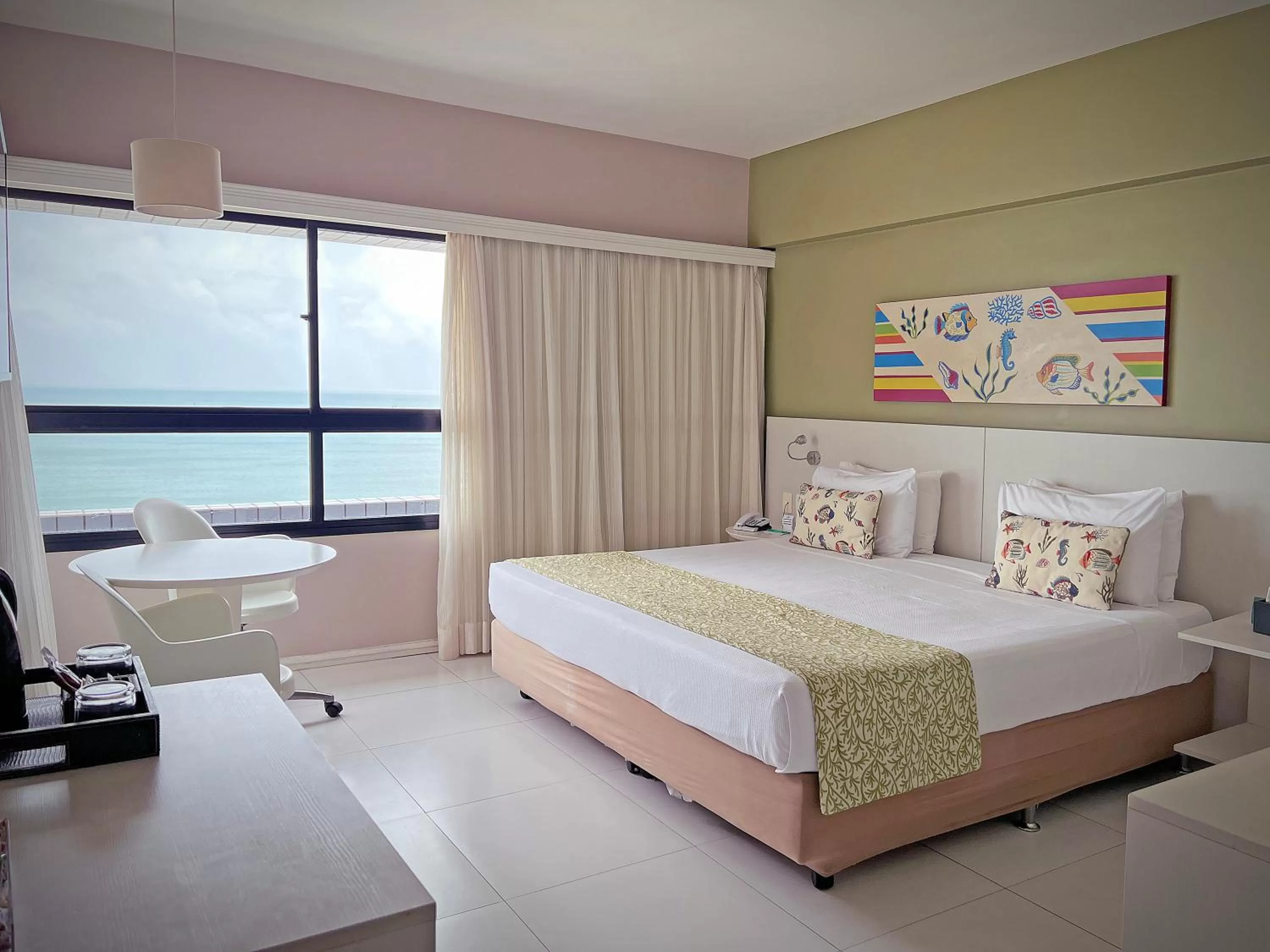 Sea view, Bed in Bourbon Hotel Fortaleza