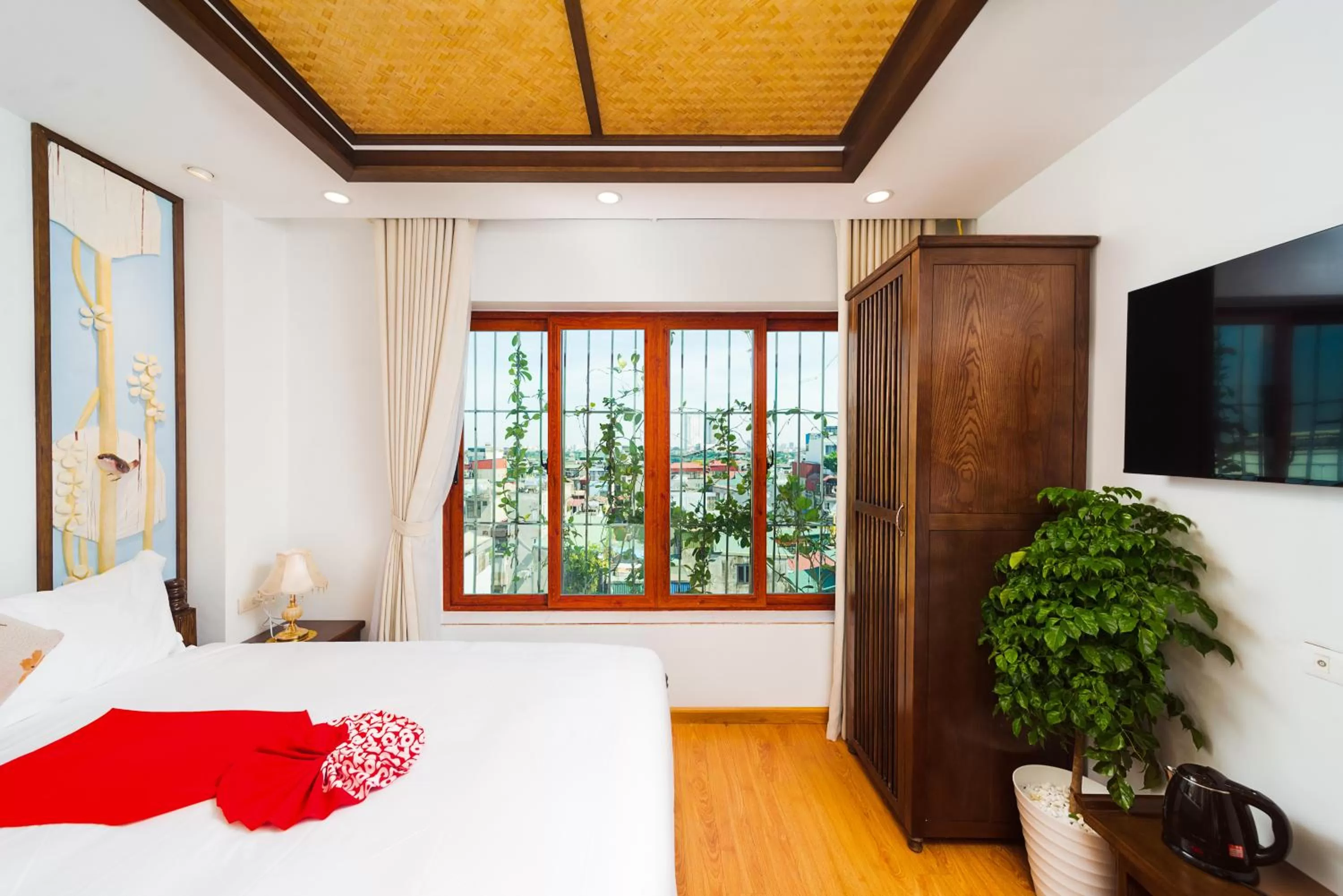 Bed in Veshia Hotel & Spa