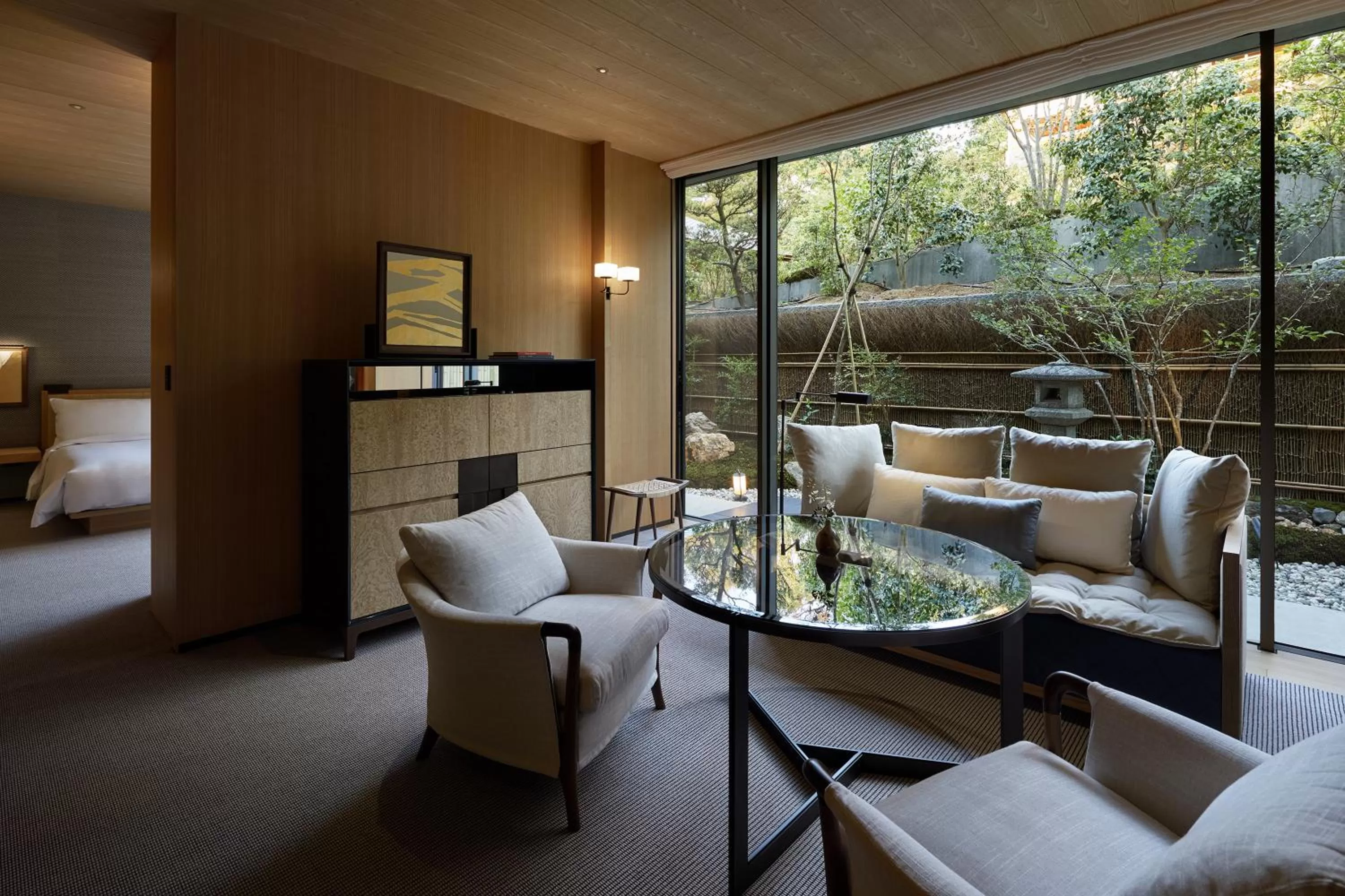 Seating area in Park Hyatt Kyoto