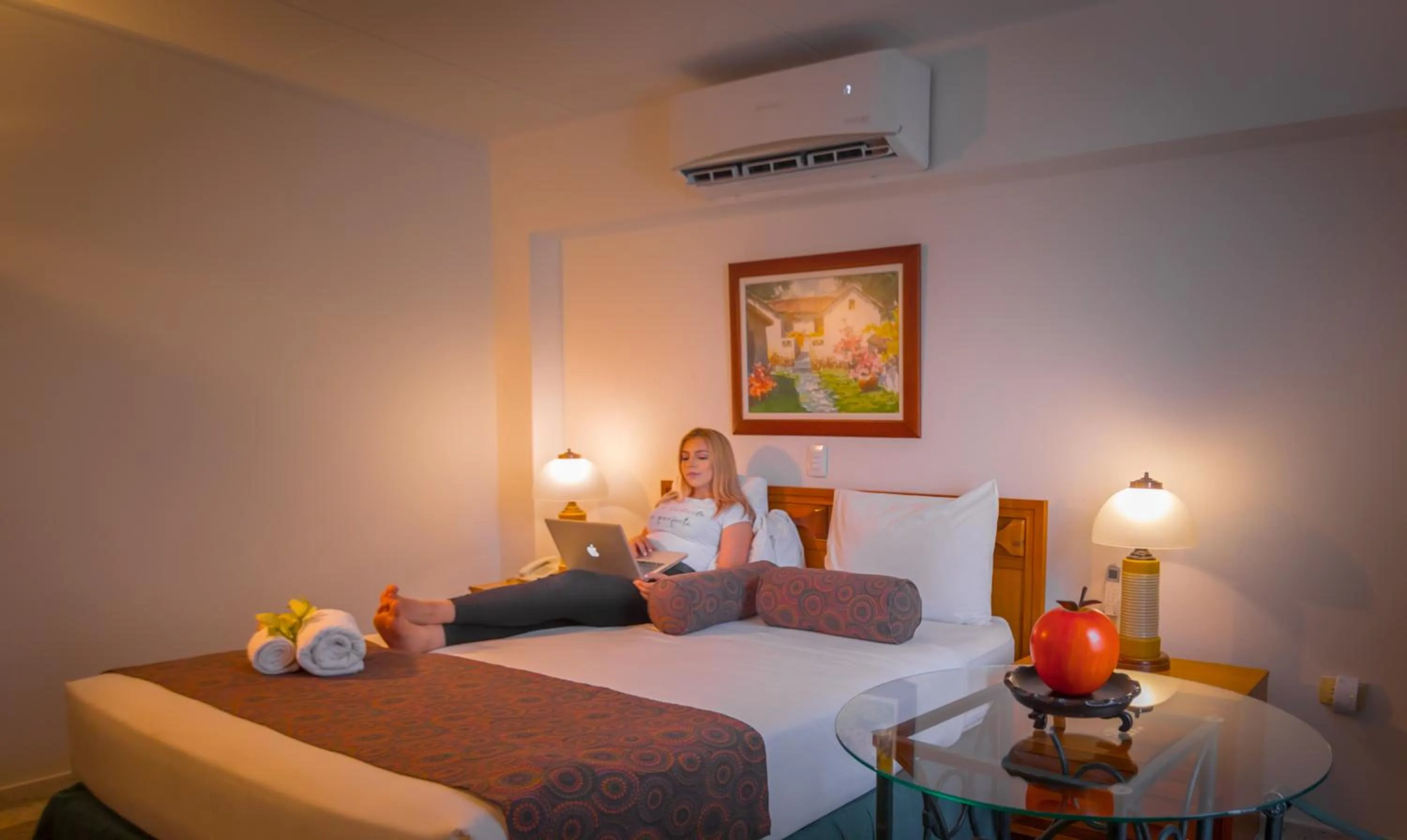 Bed in Hotel Chicala