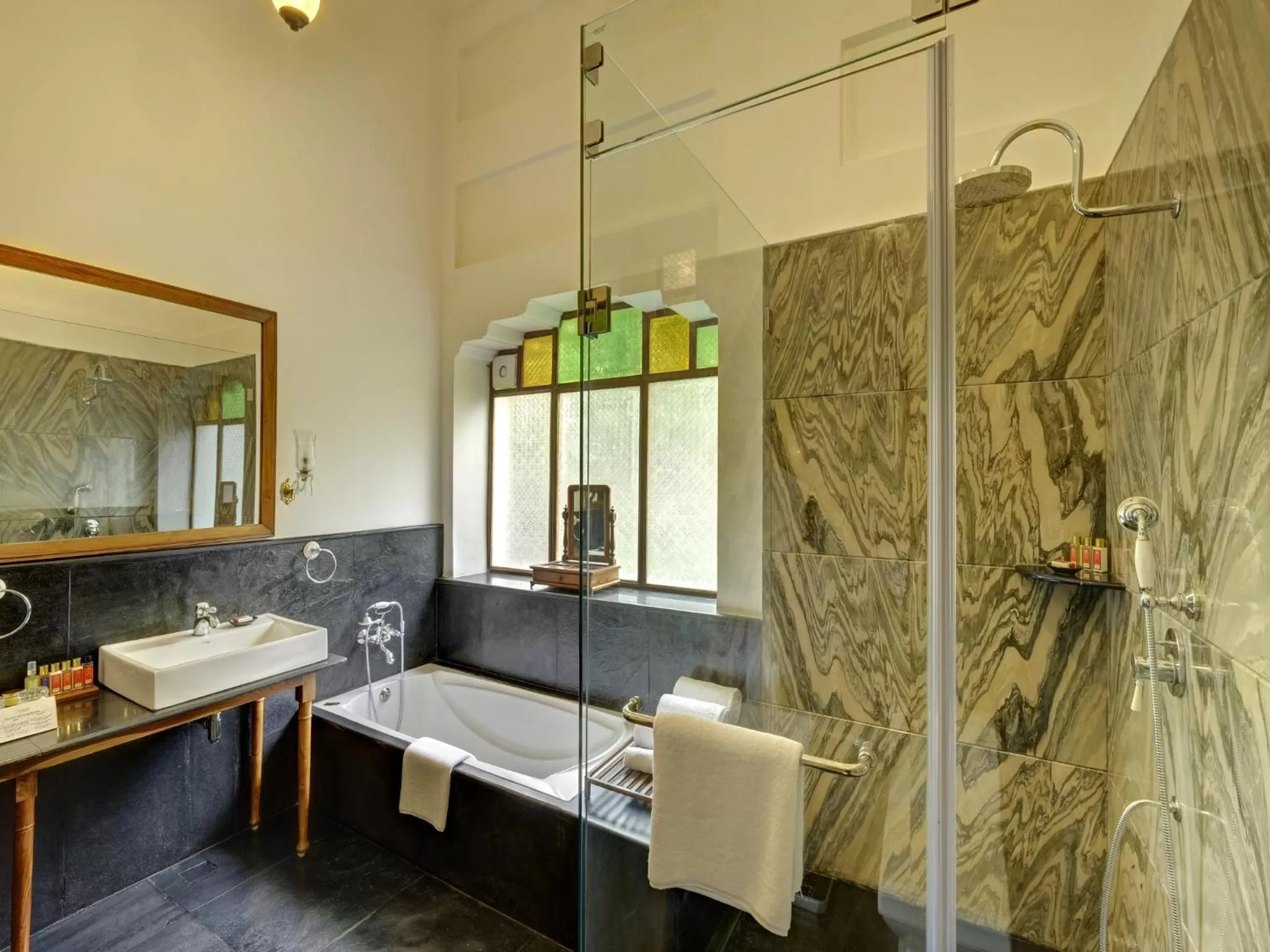 Bathroom in lebua Lucknow
