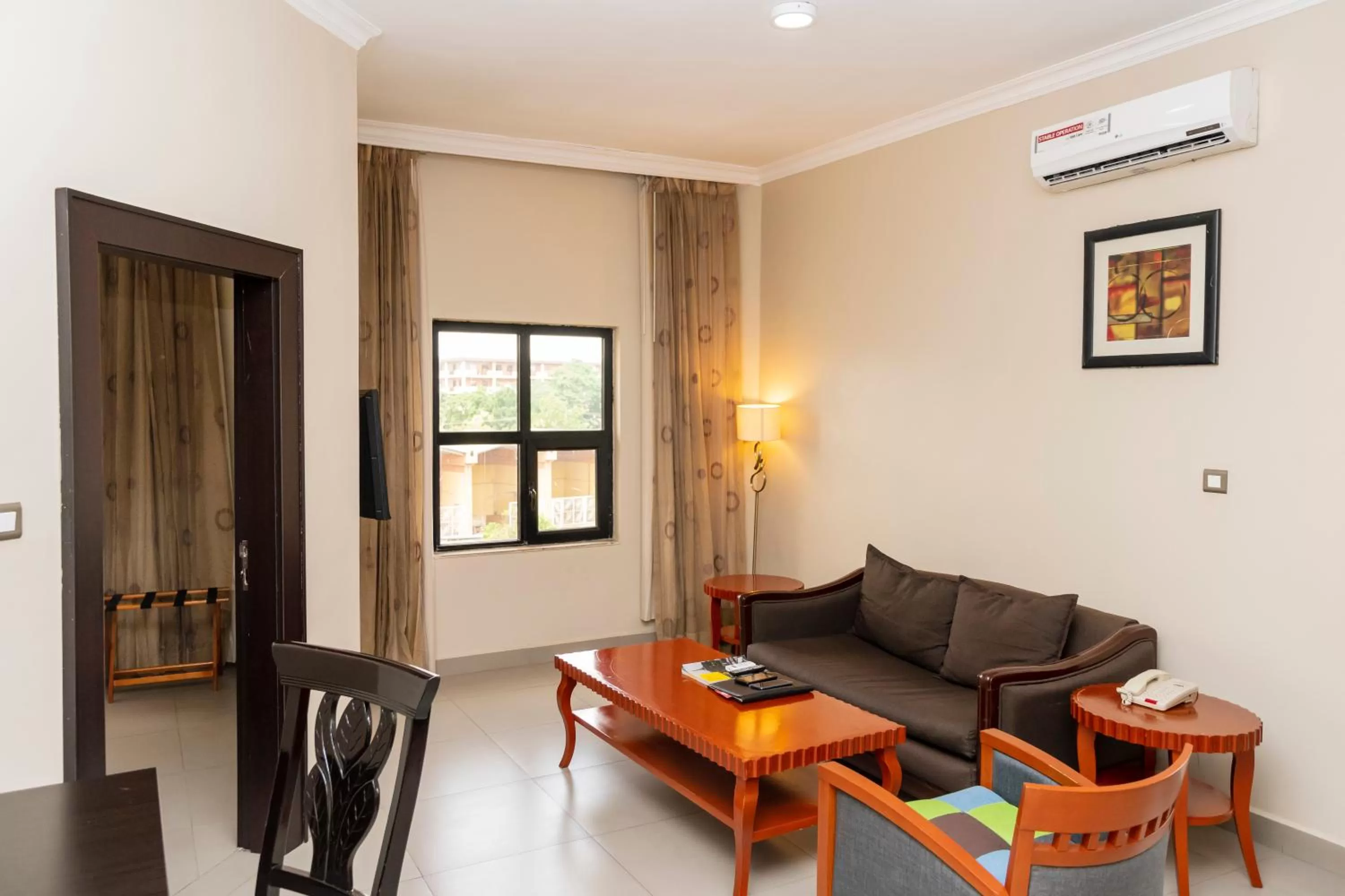 Living room in Hawthorn Suites by Wyndham Abuja