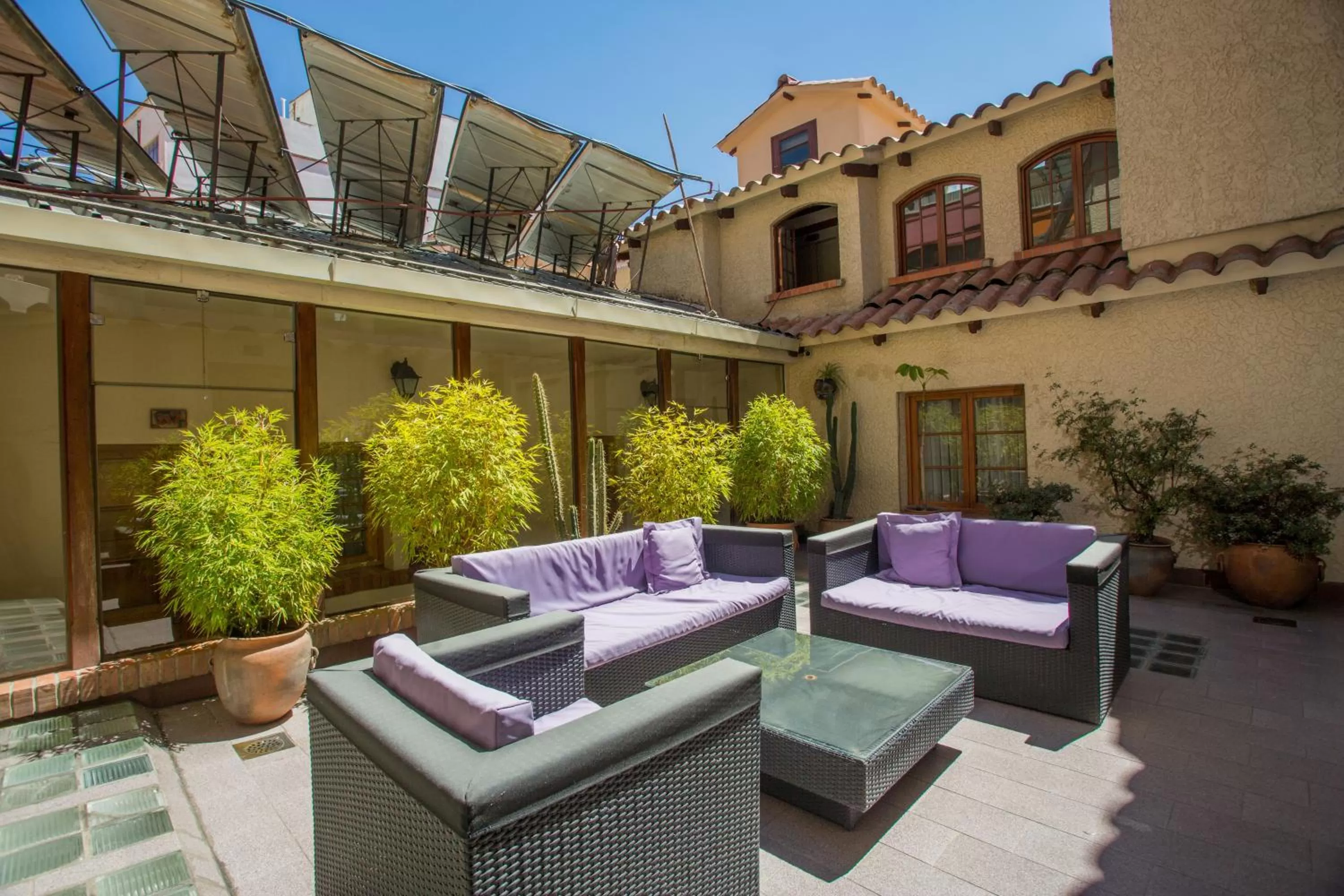 Patio in Hotel Rosario La Paz
