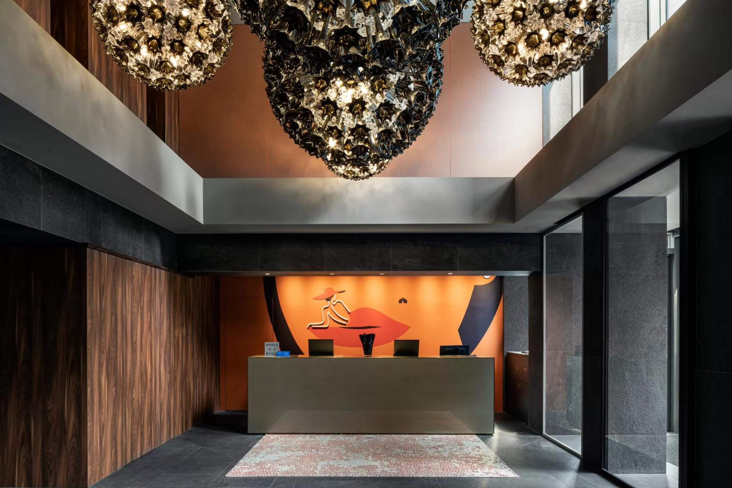 Lobby or reception in Hyatt Centric Milan Centrale