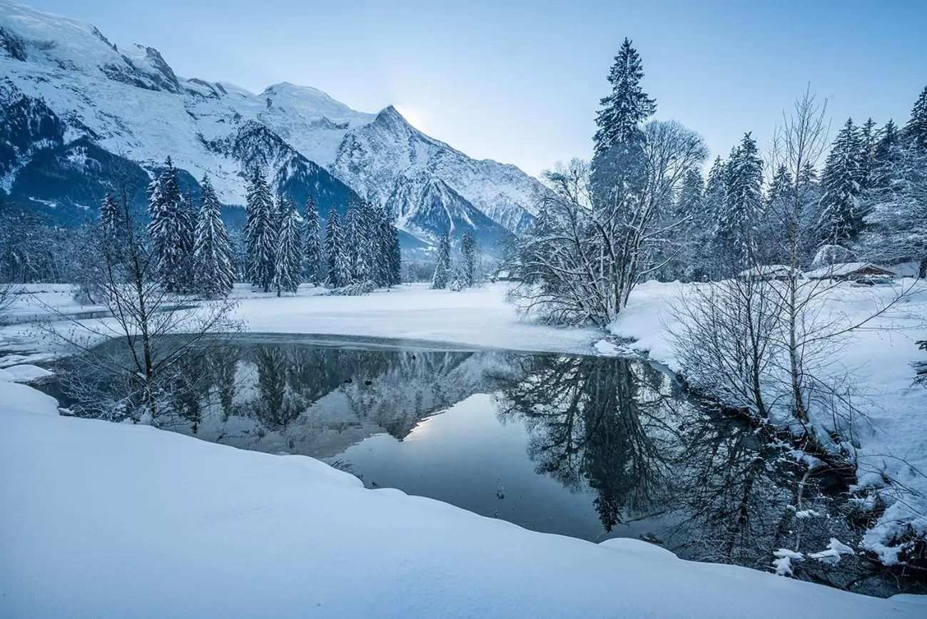 Natural landscape, Winter in Eden Hotel, Apartments and Chalet Chamonix Les Praz