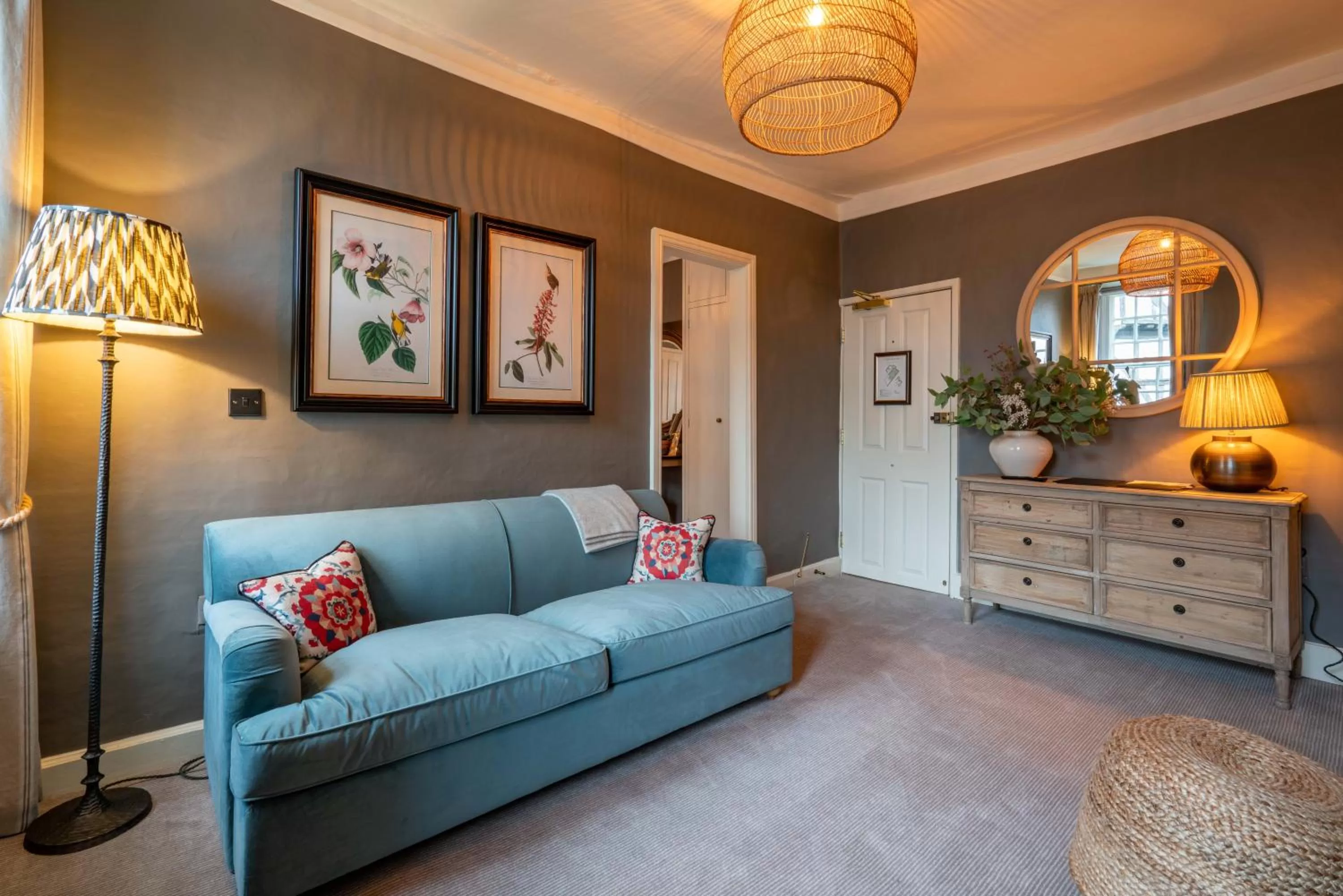 Seating area in The George Inn & Plaine