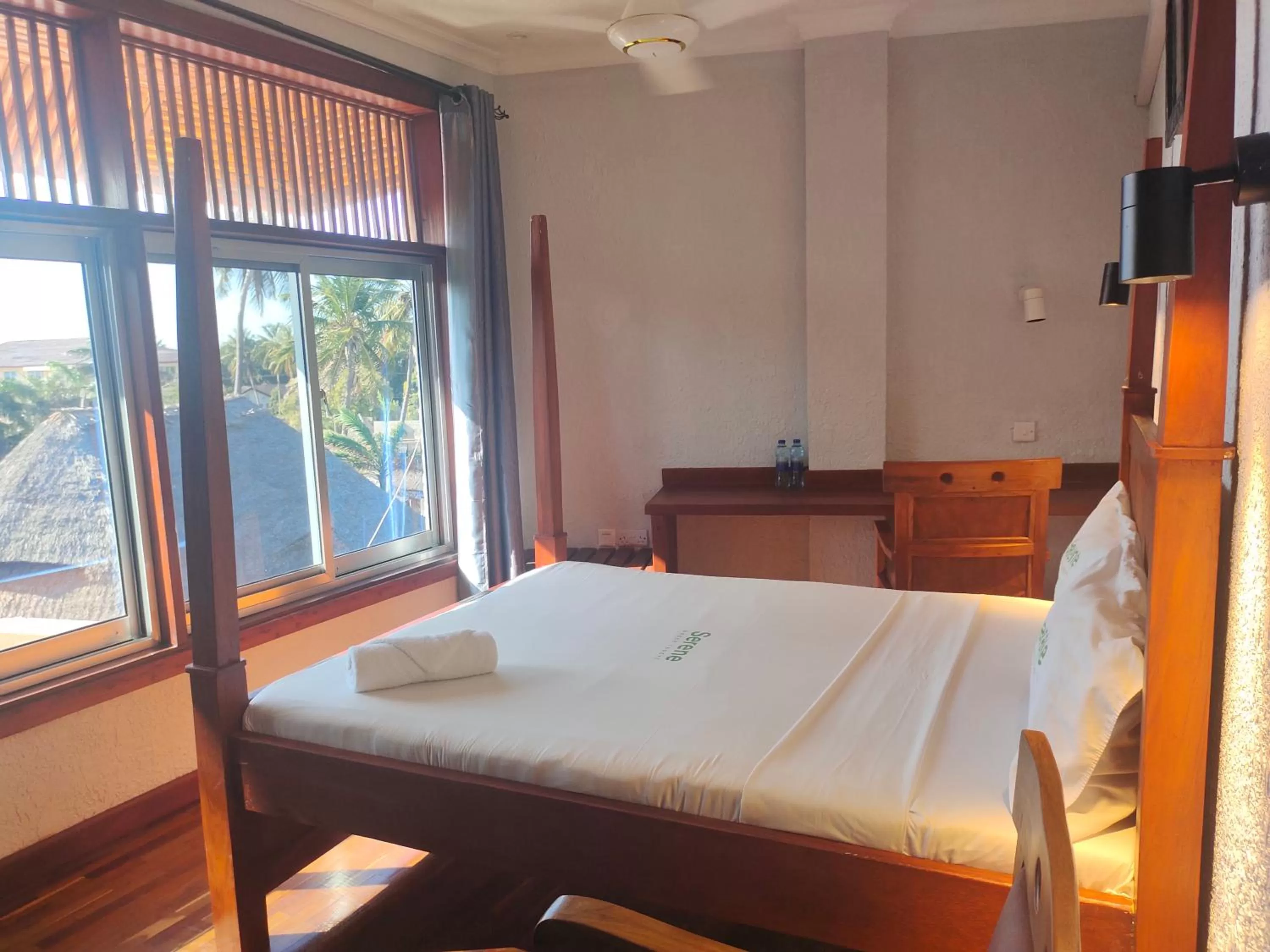 Bed in Serene Beach Resort