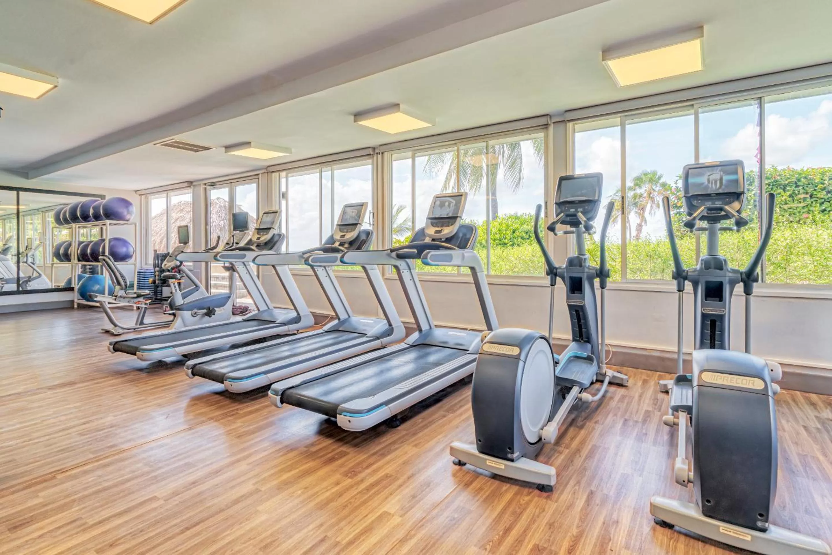 Fitness centre/facilities in Dreams Curacao Resort, Spa & Casino