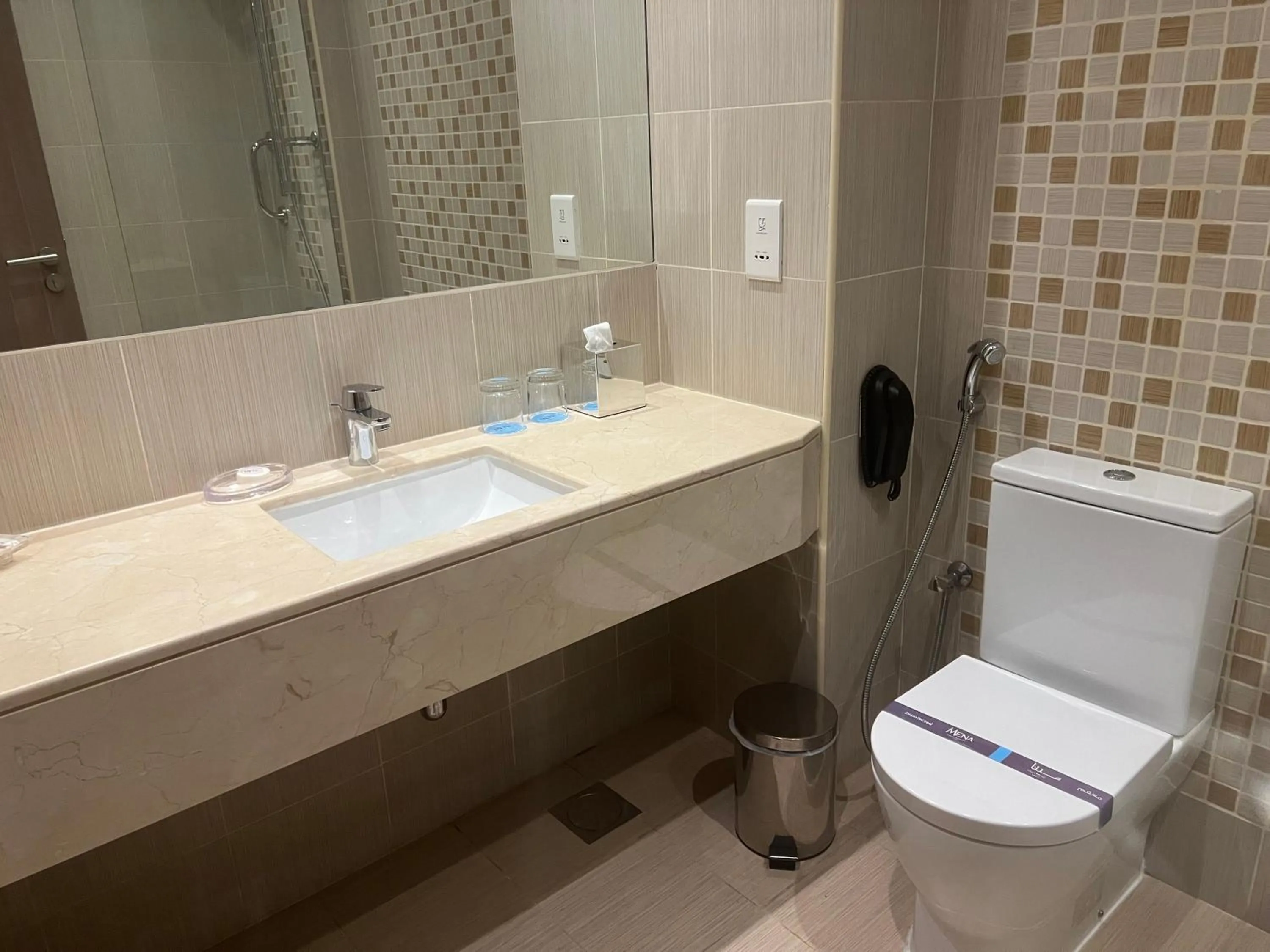 Bathroom in MENA Plaza Hotel Albarsha At The Mall