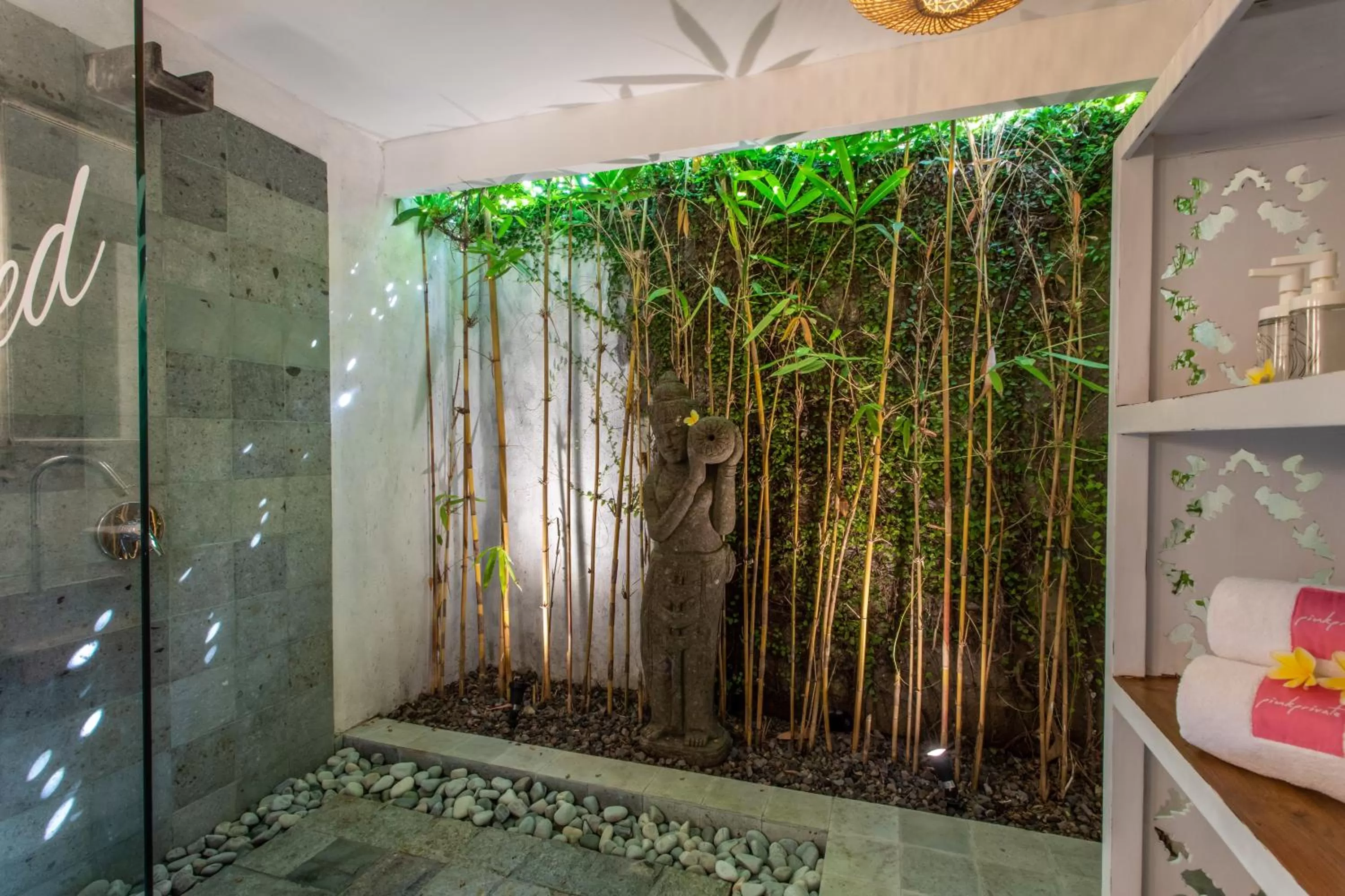 Shower in PinkPrivate Sanur - for Cool Adults Only