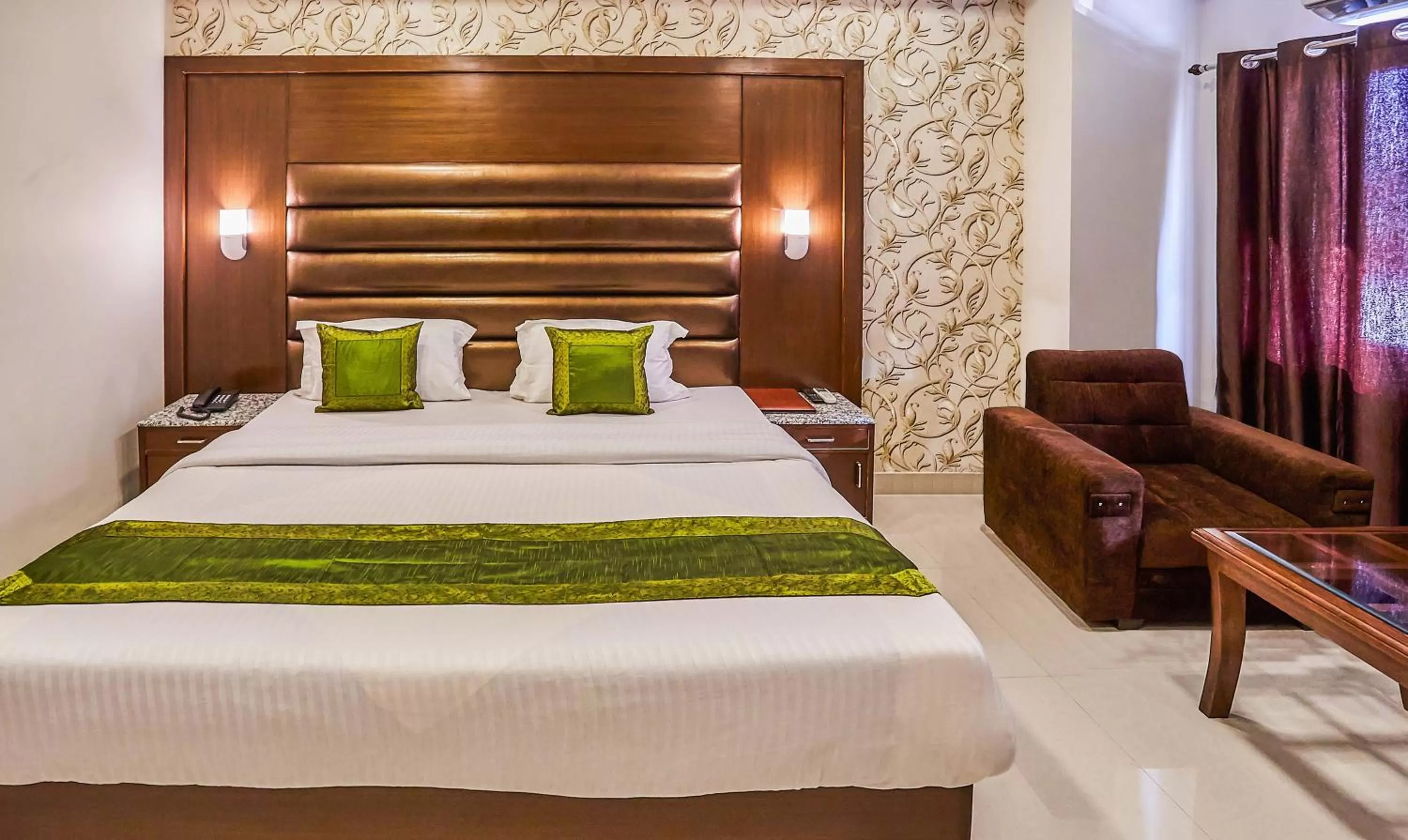 Bedroom, Bed in Treebo Grand Legacy Elite With Roof Top Cafe