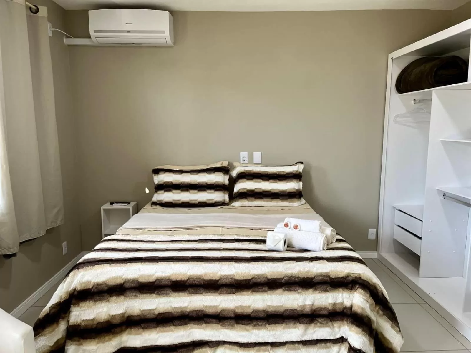 Bed in Pousada Mercosul