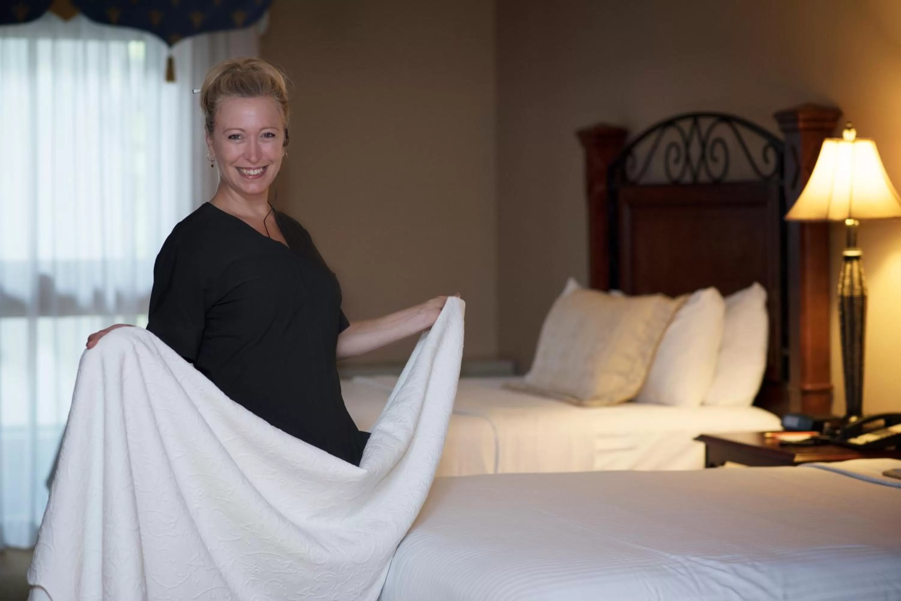 Staff, Bed in Old Stone Inn Boutique Hotel