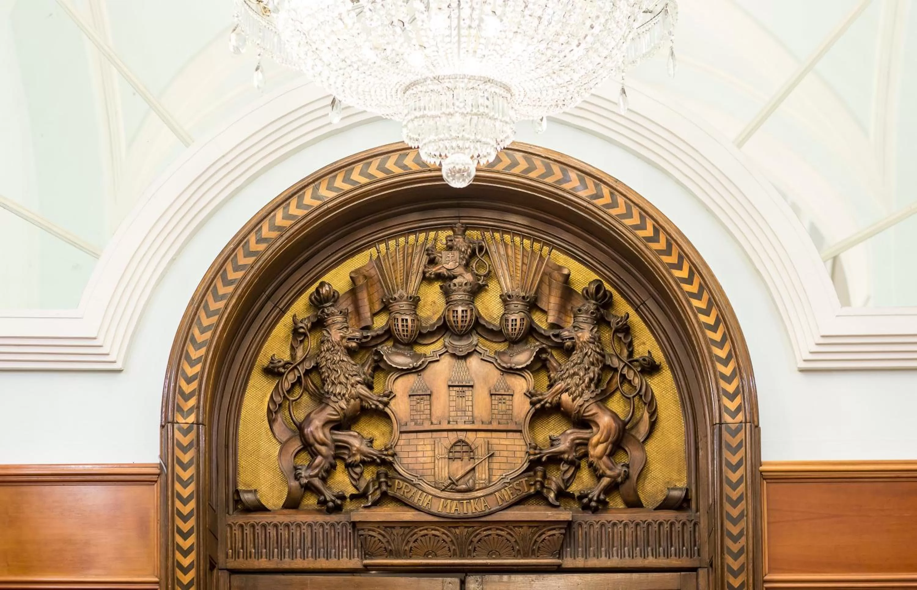 Decorative detail in Art Nouveau Palace Hotel