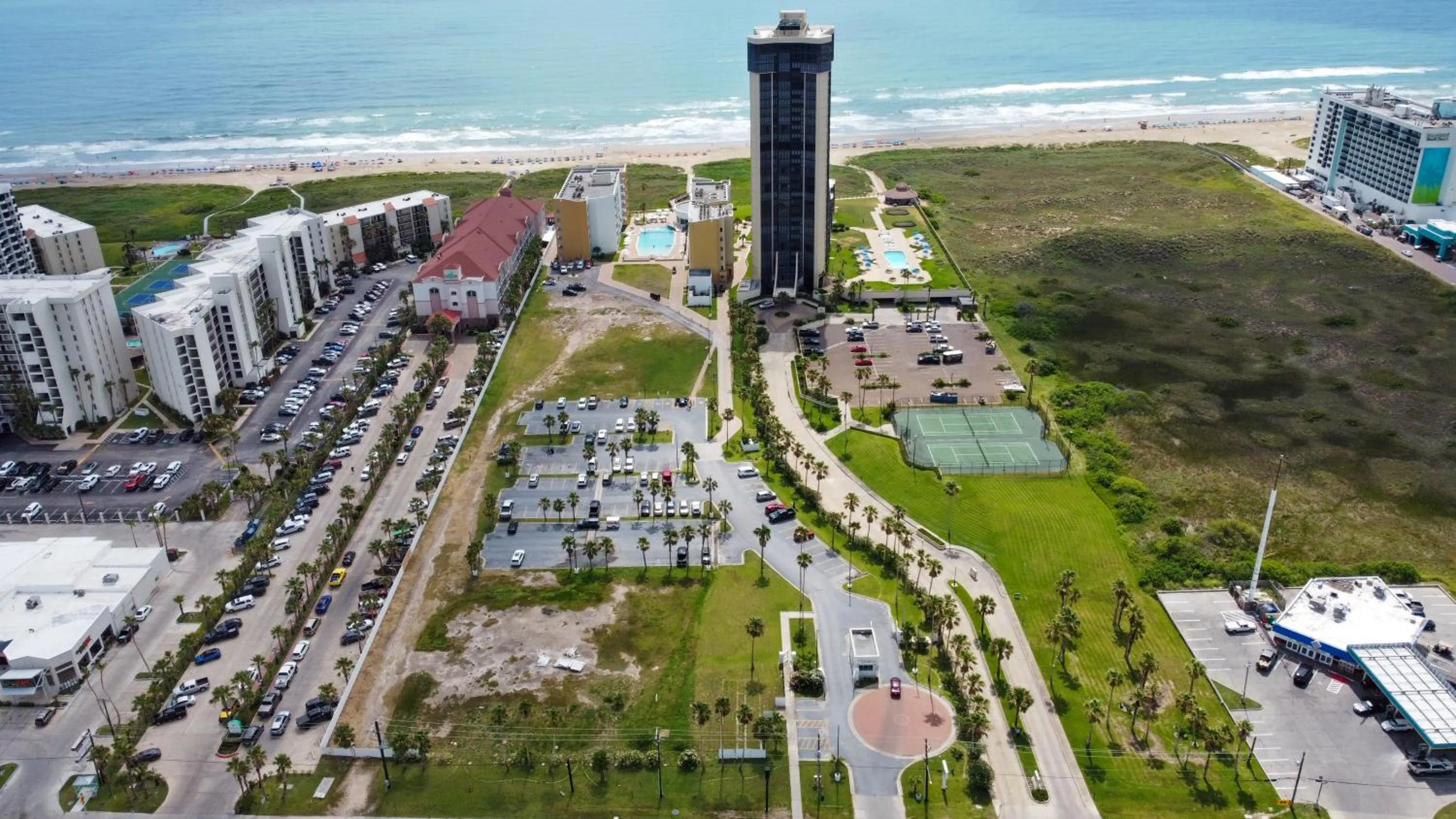 Property building in Peninsula Island Resort & Spa - Beachfront Property at South Padre Island