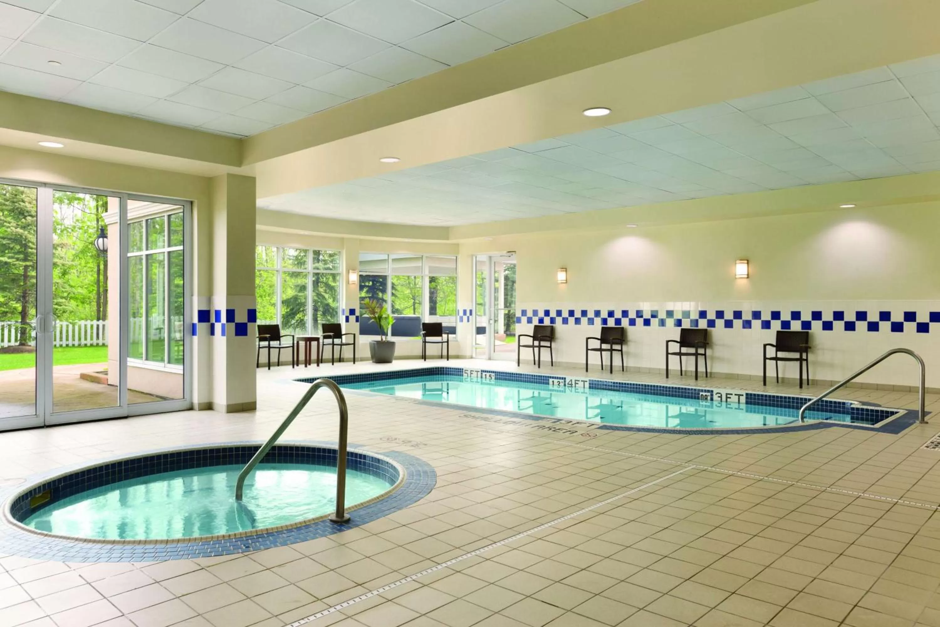 Pool view in Hilton Garden Inn Niagara-on-the-Lake