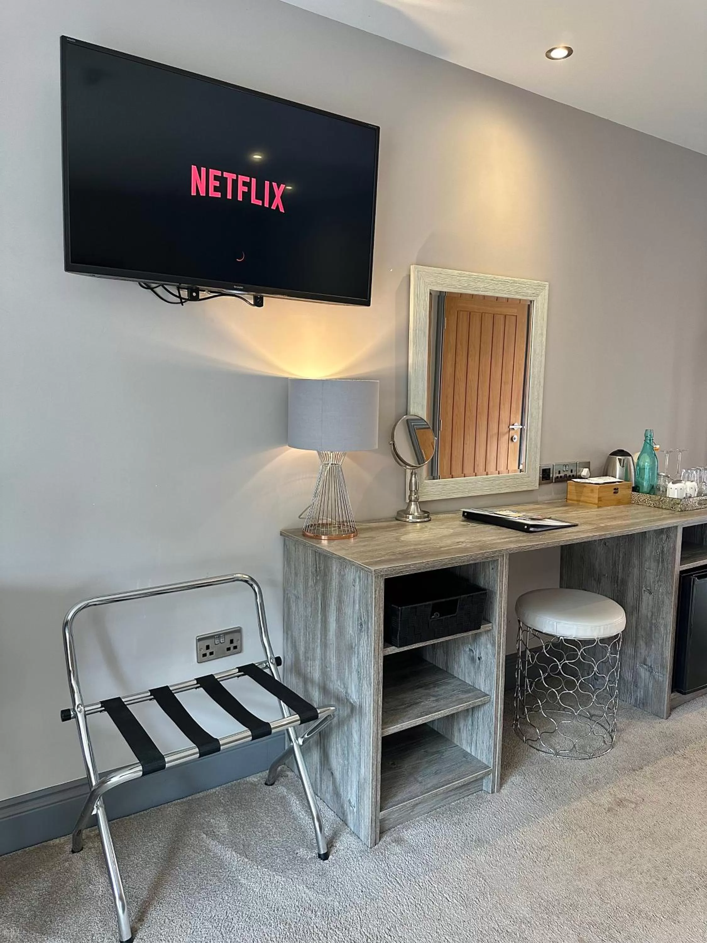 Seating area in Grange Farm Park