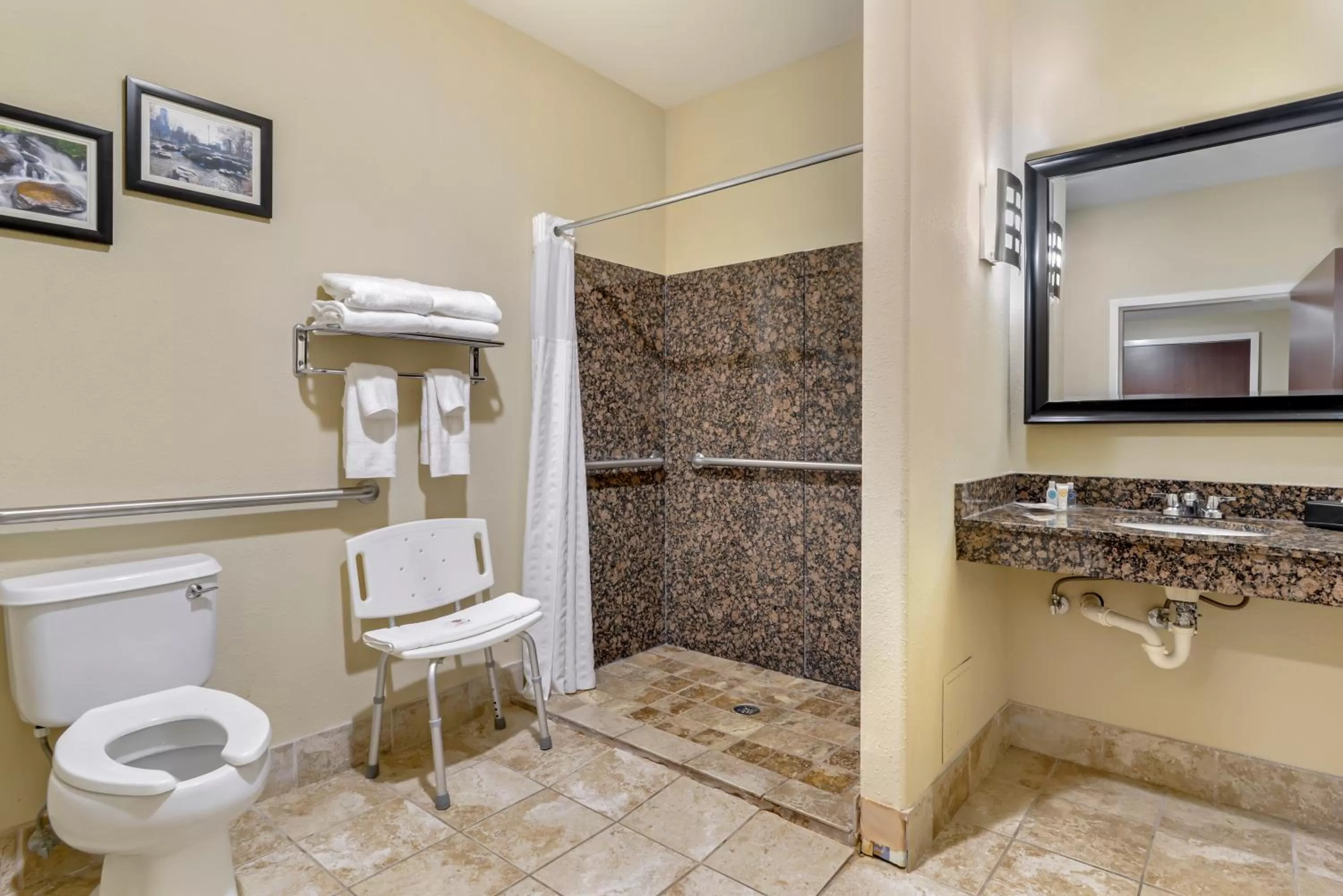 Bathroom in Comfort Suites At Kennesaw State University