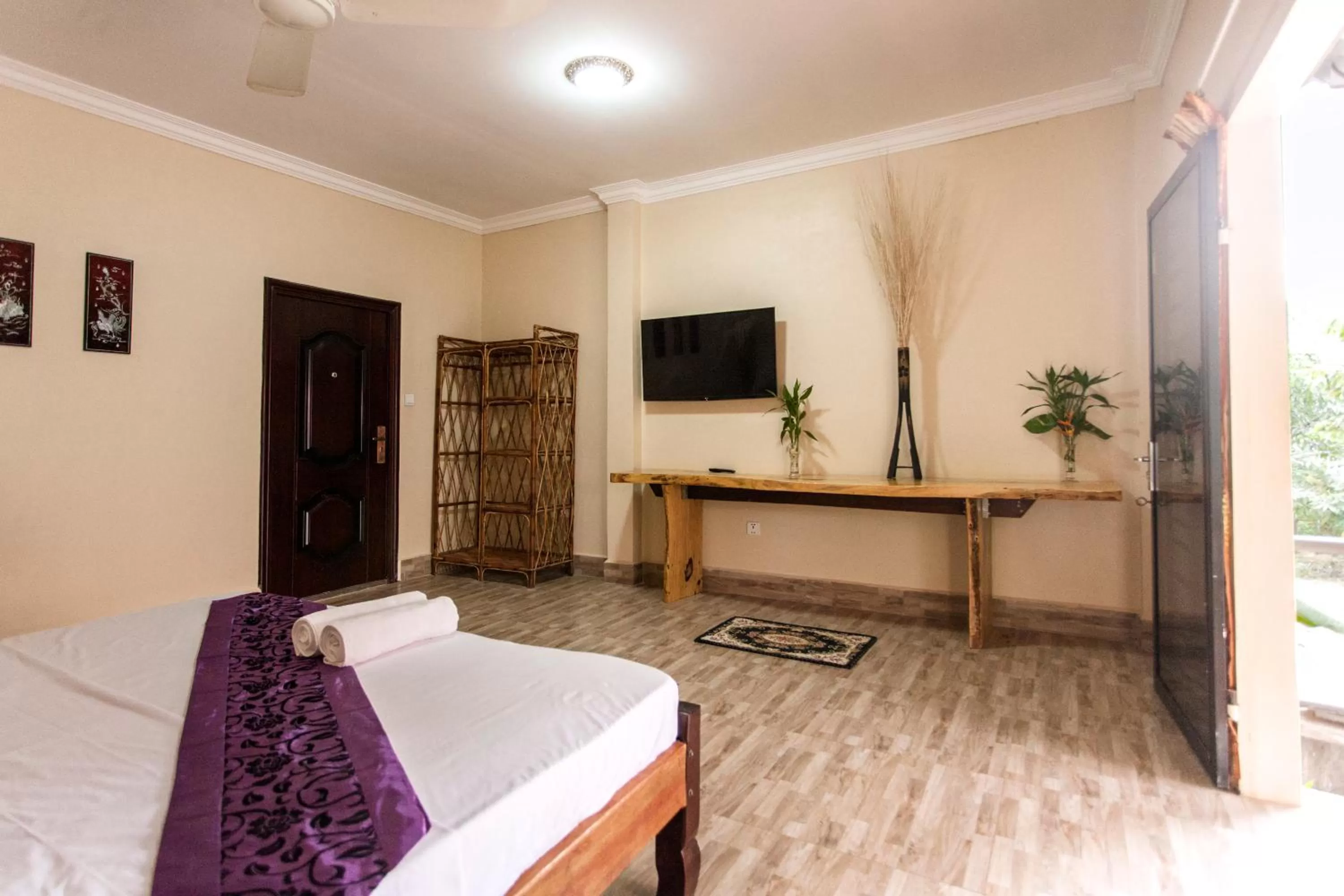 Bedroom, Bed in Green Mango Bungalows