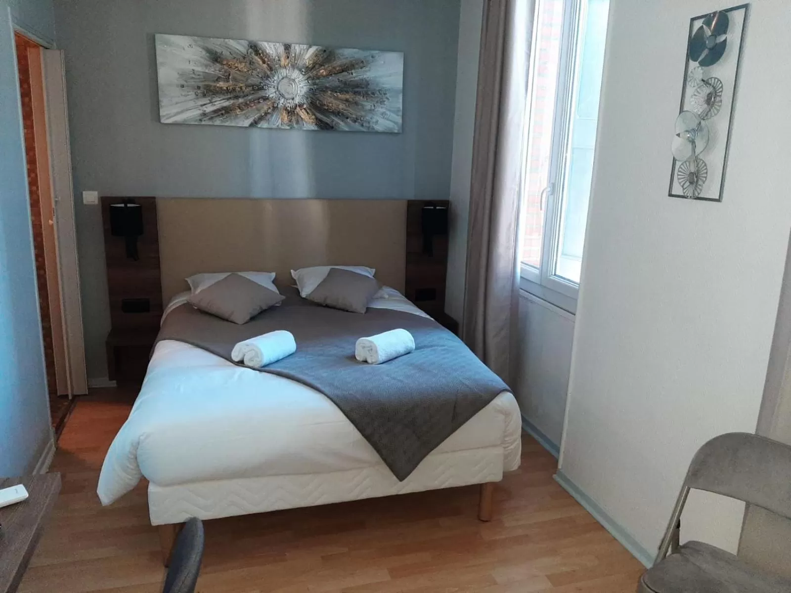 Bed in Hotel Le Rochegude