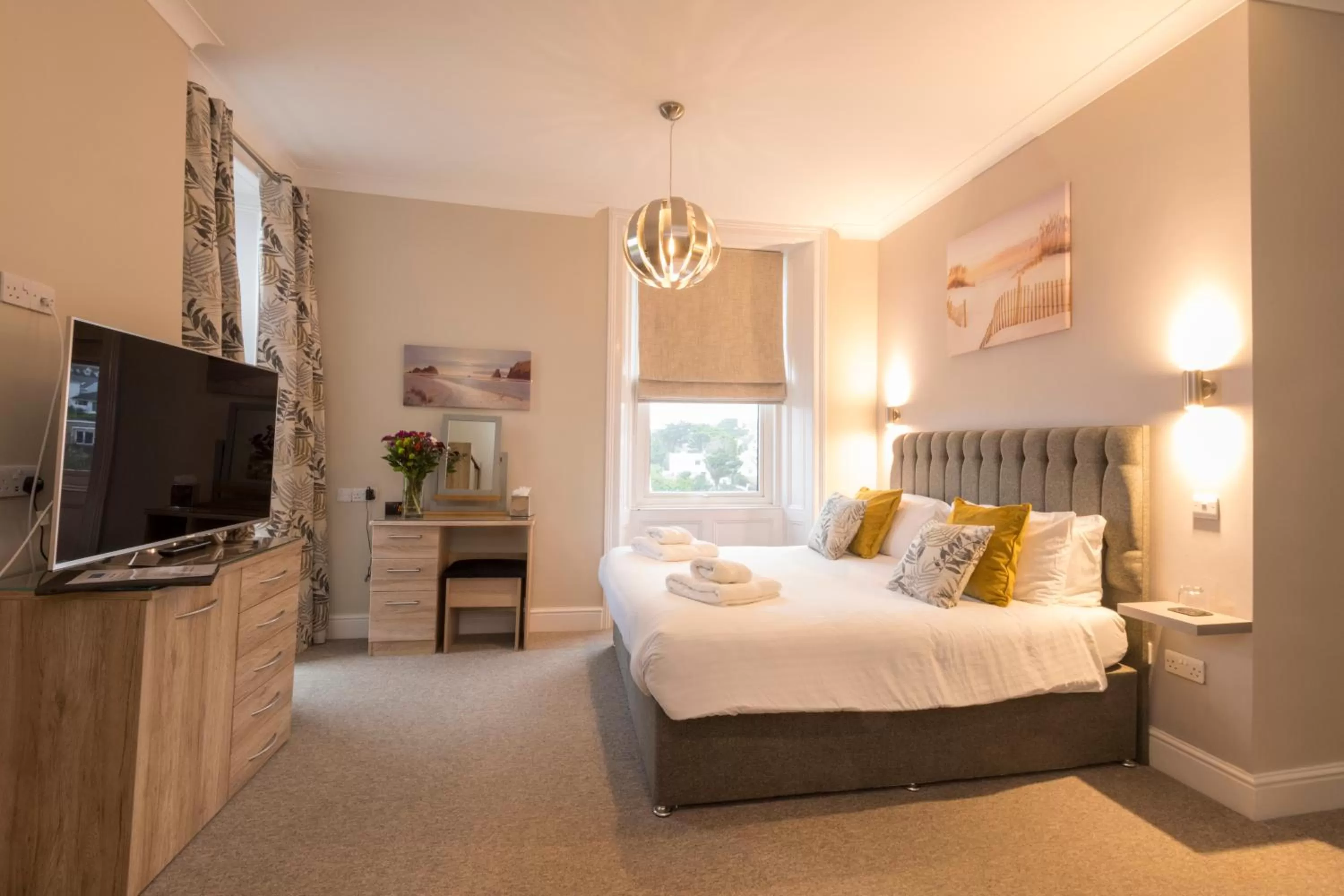 Bed in Sure Hotel Collection by Best Western Porth Veor Manor Hotel