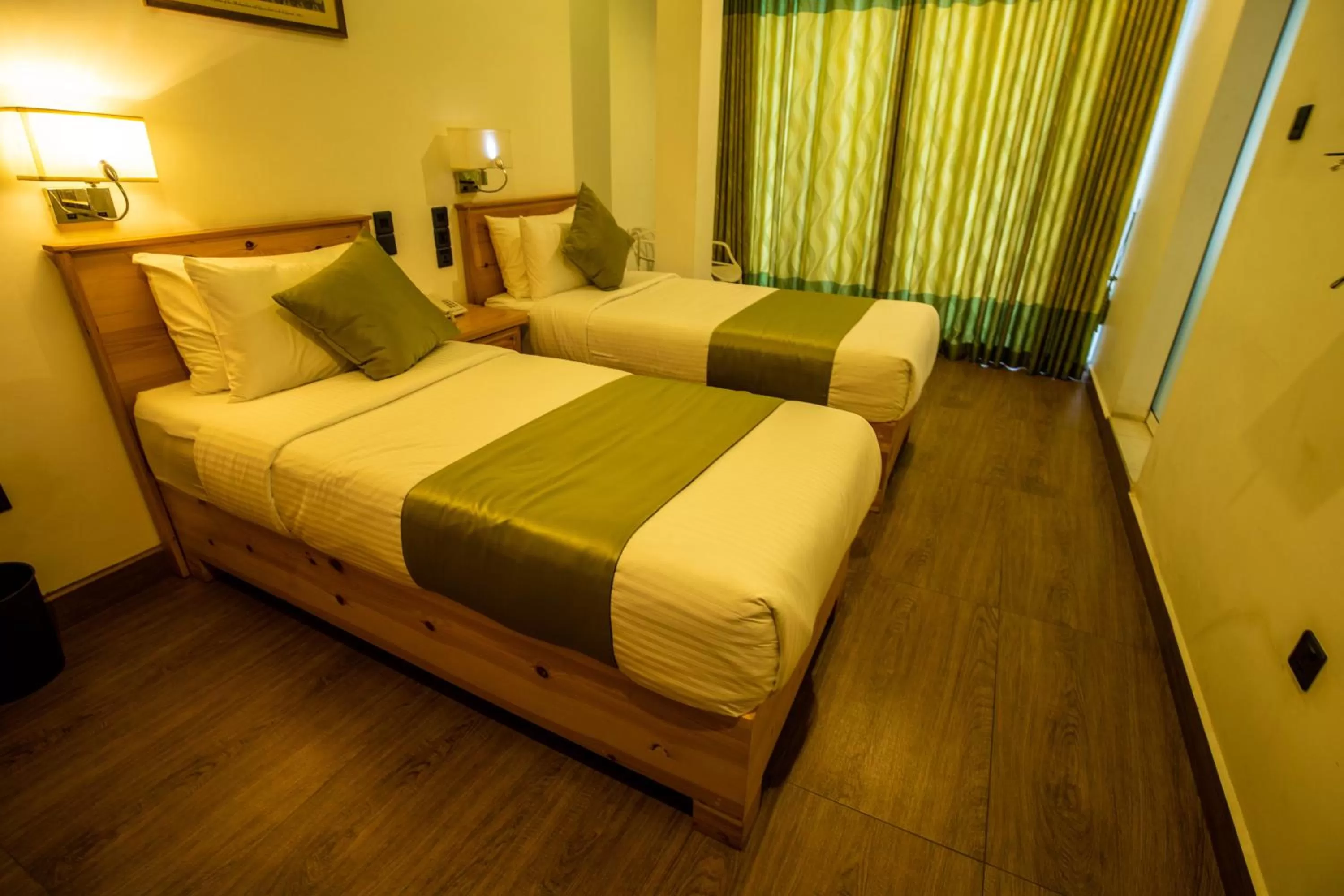 Bed in Hotel Ganthera Kandy