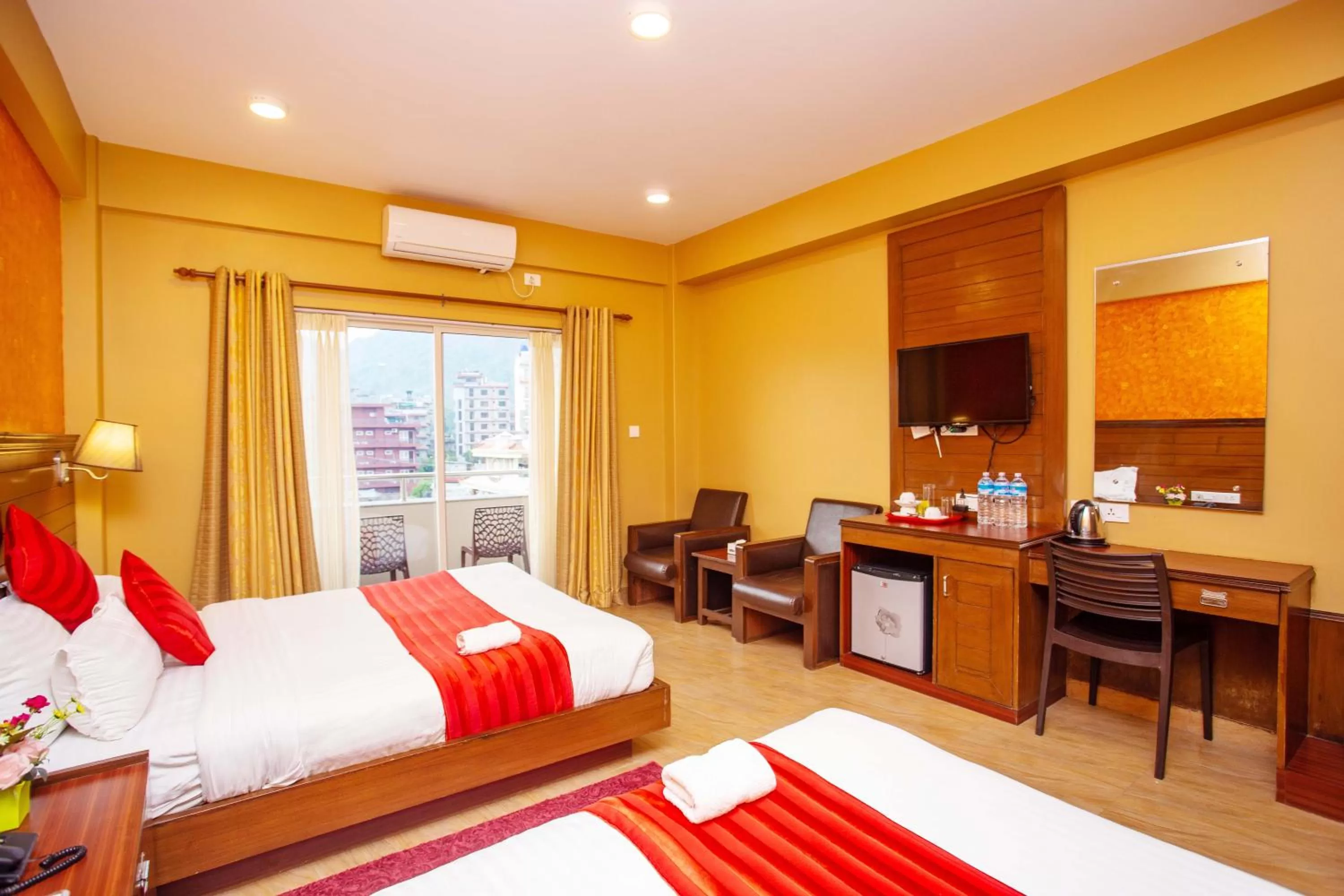 Photo of the whole room, Bed in Hotel Iceland