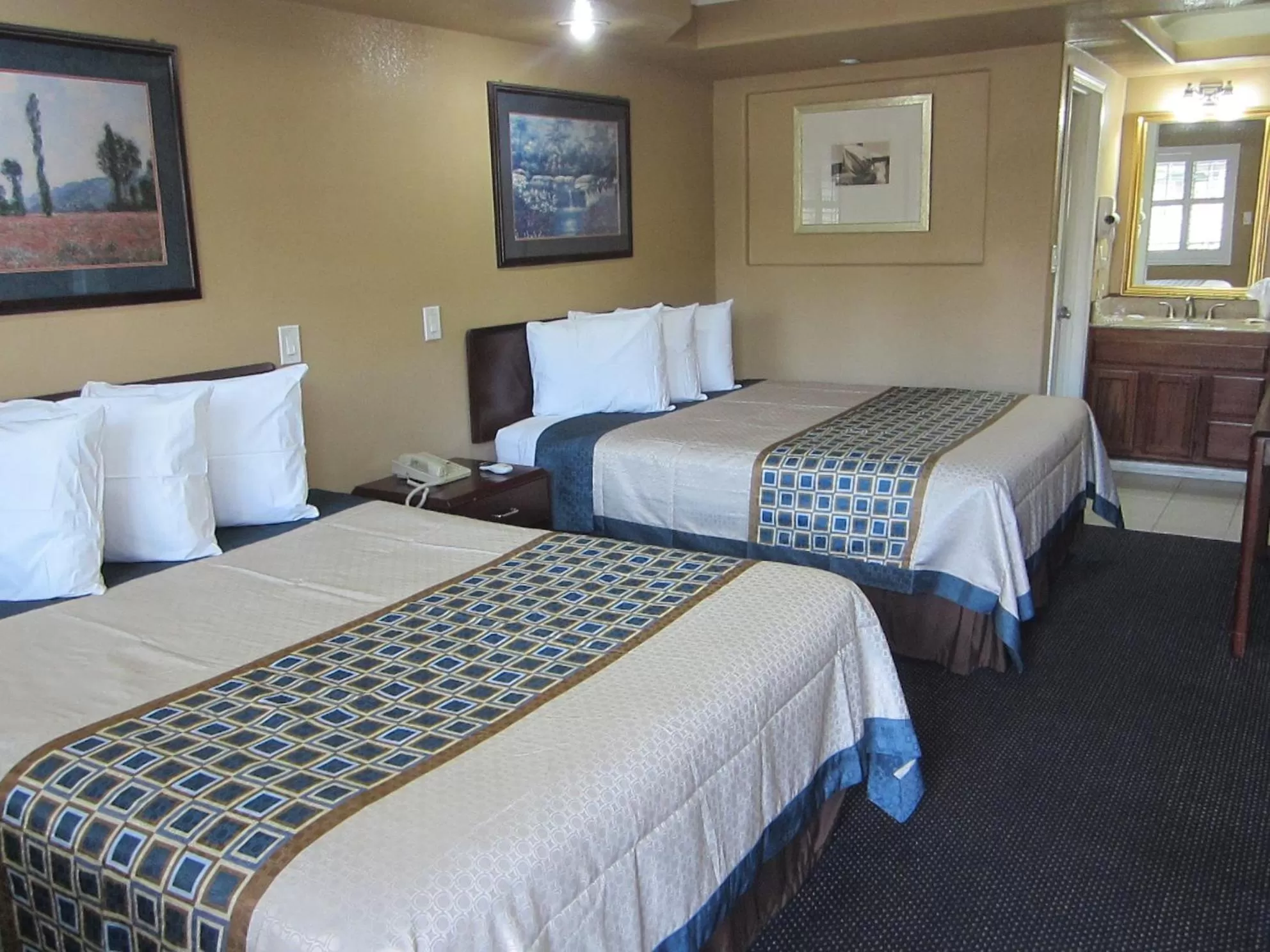 Bed in Little Boy Blue Motel