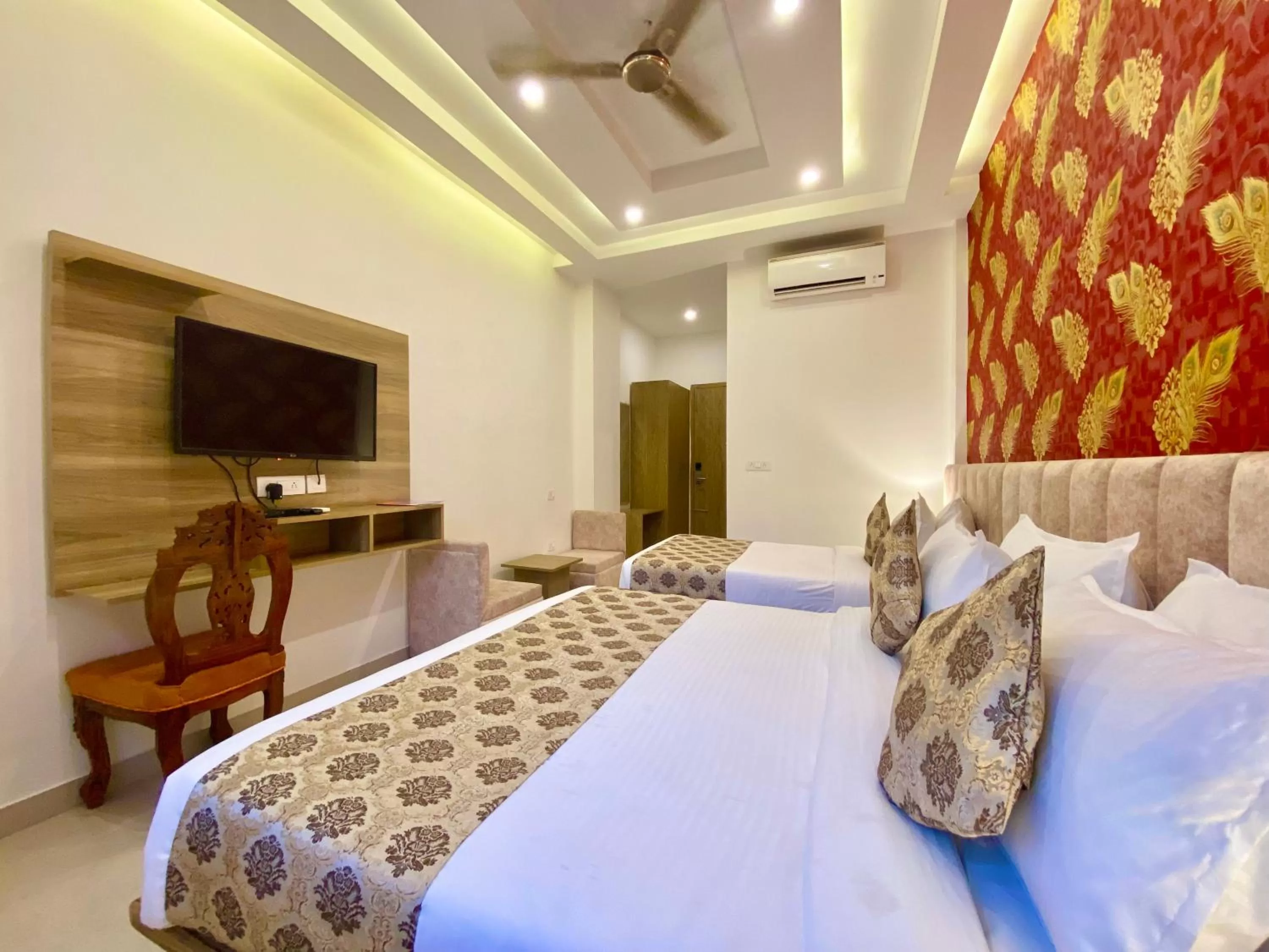 Bed in Arogyadham Wellness Retreat