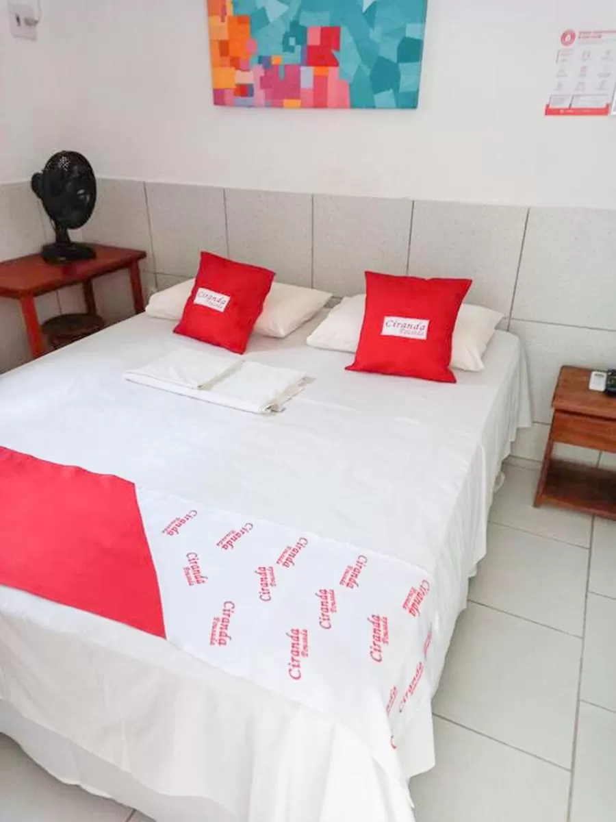 Bed in Pousada Ciranda