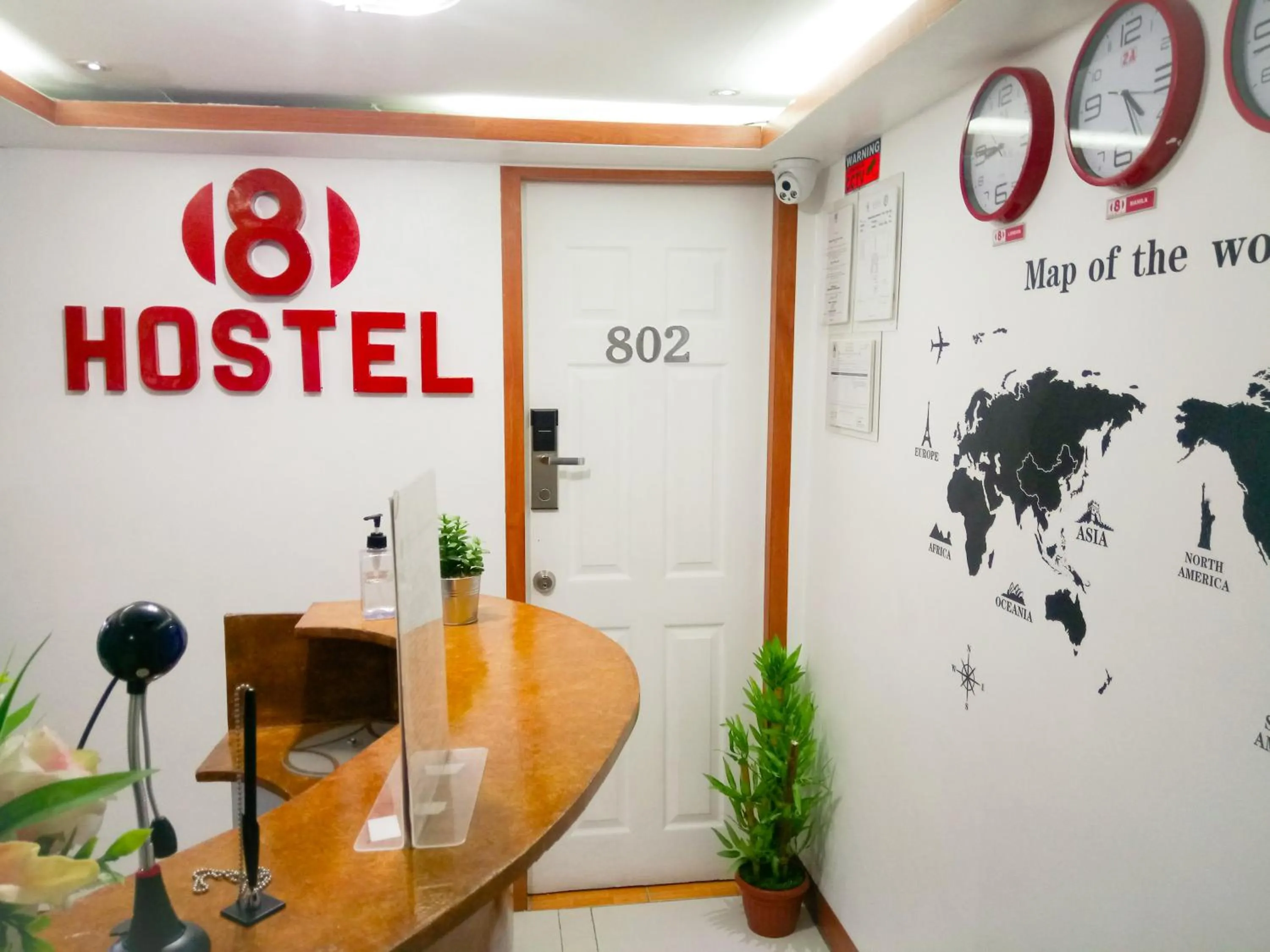 Lobby or reception in 8Hostel