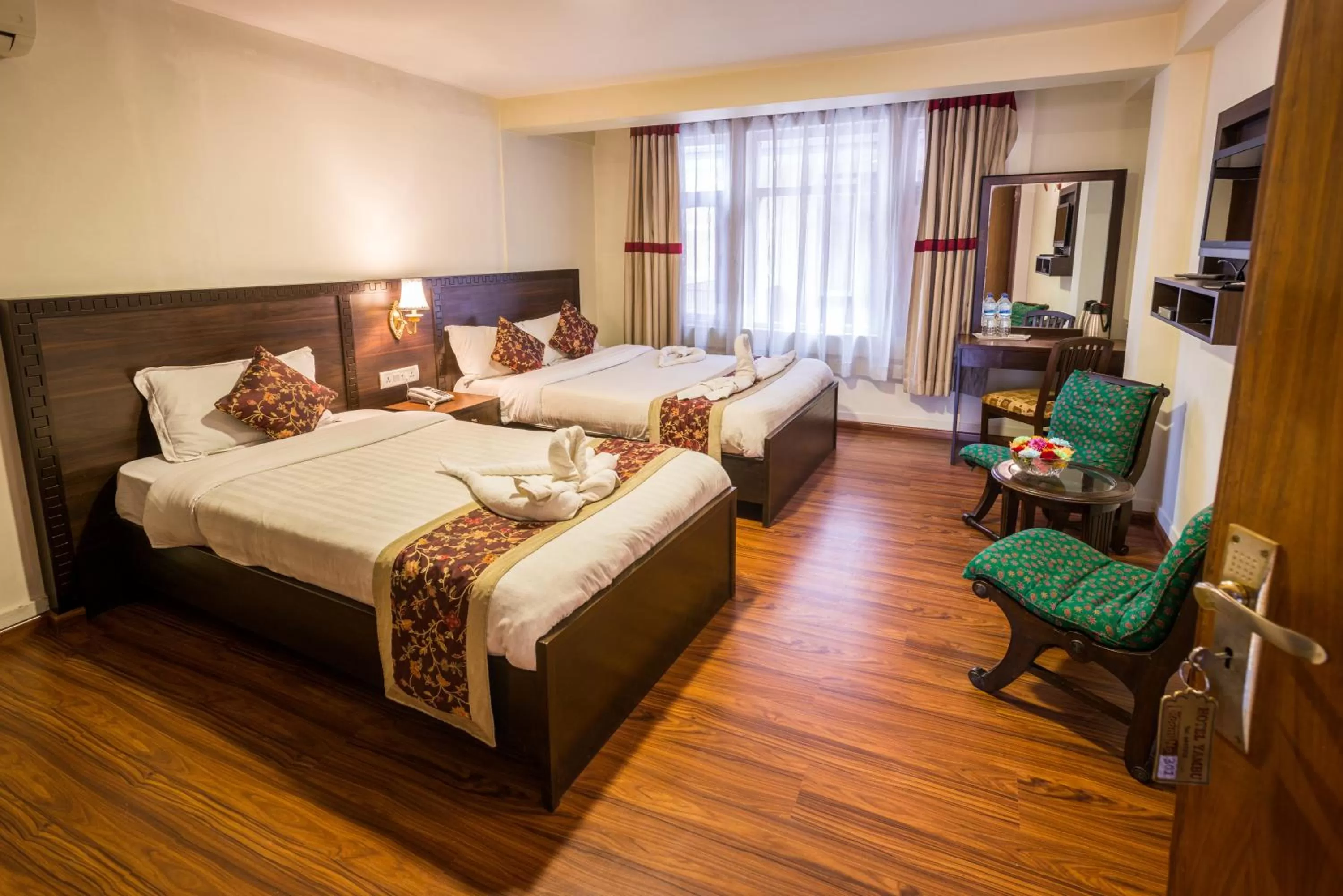 Bed in Hotel Yambu kathmandu